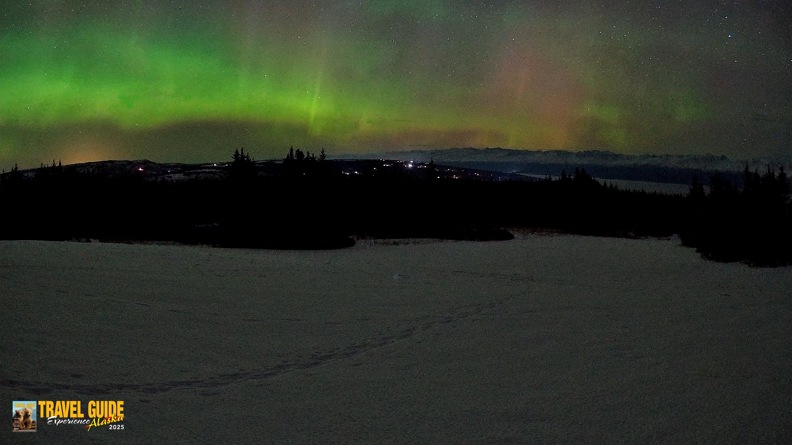 Snapshot of Homer Alaska Northern Lights Live Cam taken Feb 22, 2026, 5:42am AKST
