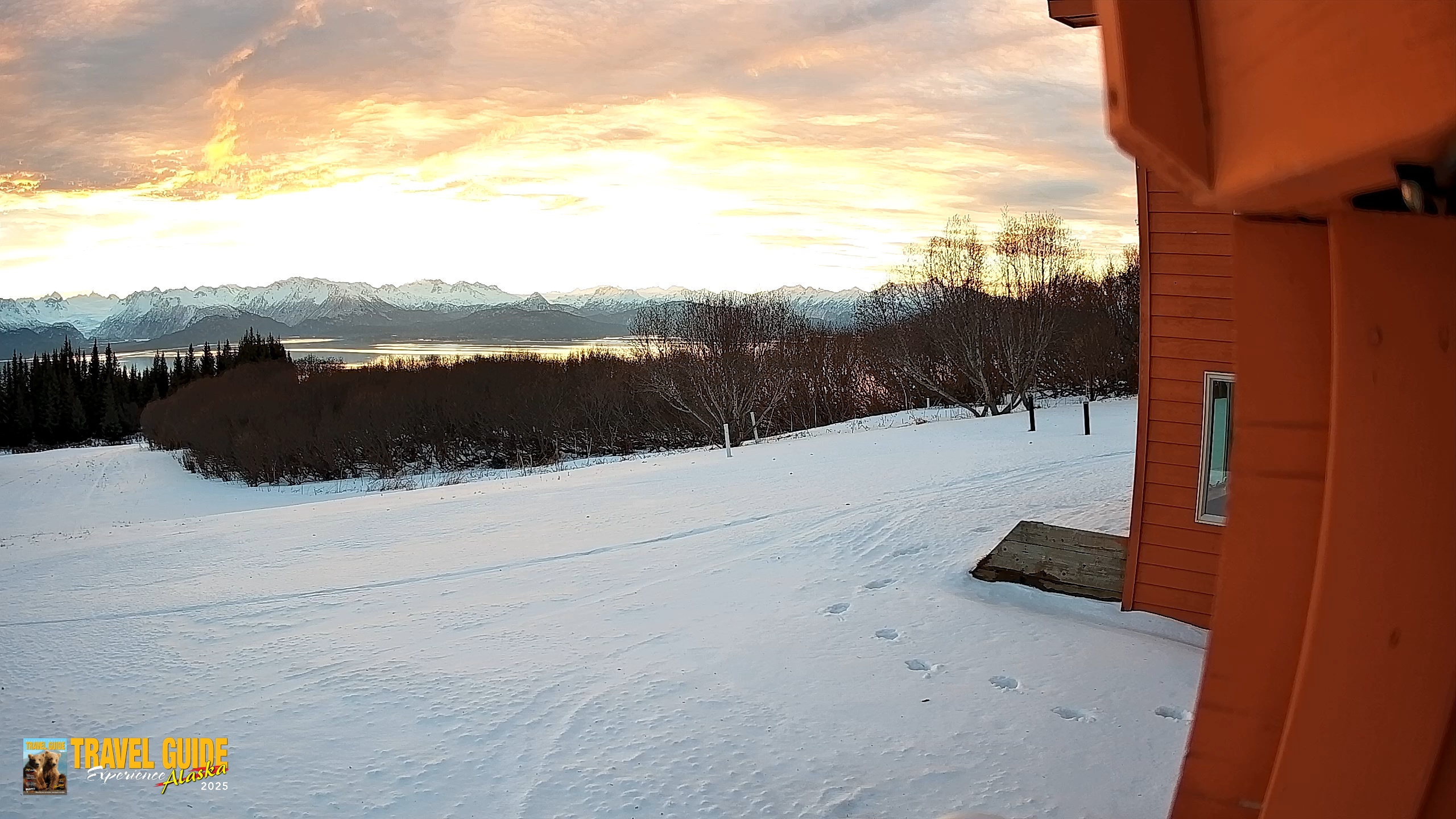 Snapshot of Homer Alaska Northern Lights Live Cam taken Jan 18, 2026, 9:59am AKST