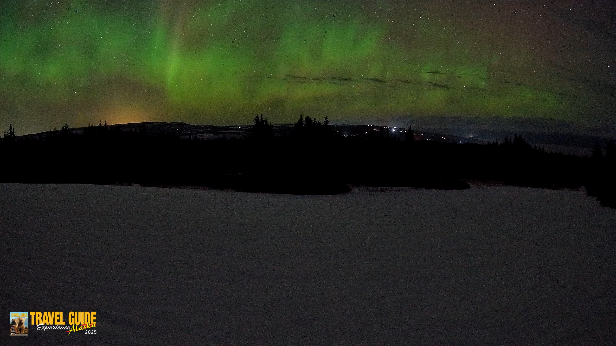 Snapshot of Homer Alaska Northern Lights Live Cam taken Feb 16, 2026, 1:44am AKST