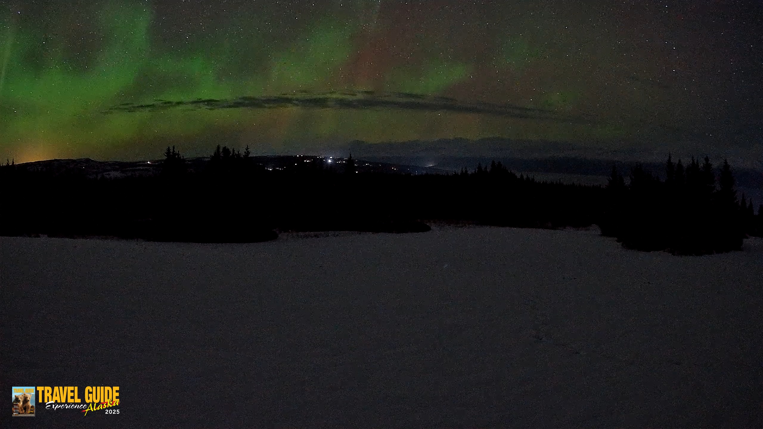 Snapshot of Homer Alaska Northern Lights Live Cam taken Feb 16, 2026, 2:05am AKST