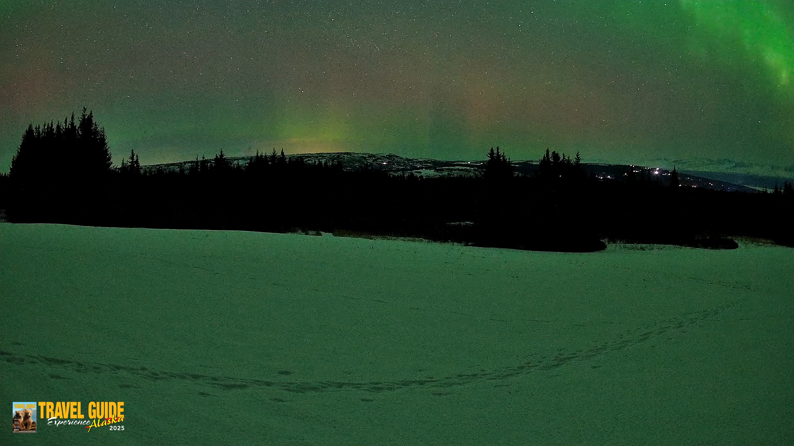 Snapshot of Homer Alaska Northern Lights Live Cam taken Feb 22, 2026, 1:51am AKST