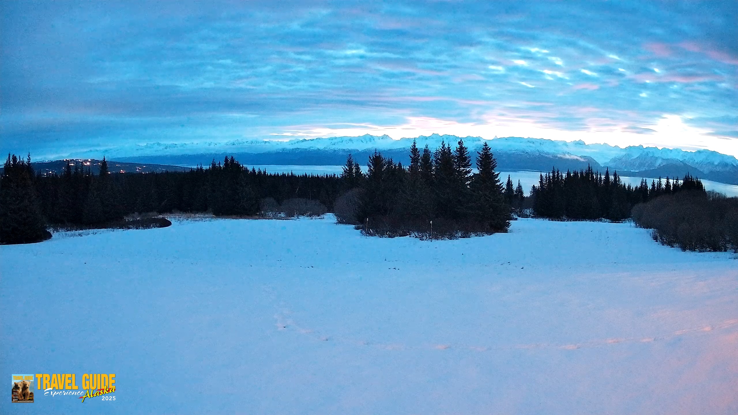 Snapshot of Homer Alaska Northern Lights Live Cam taken Feb 18, 2026, 7:28am AKST