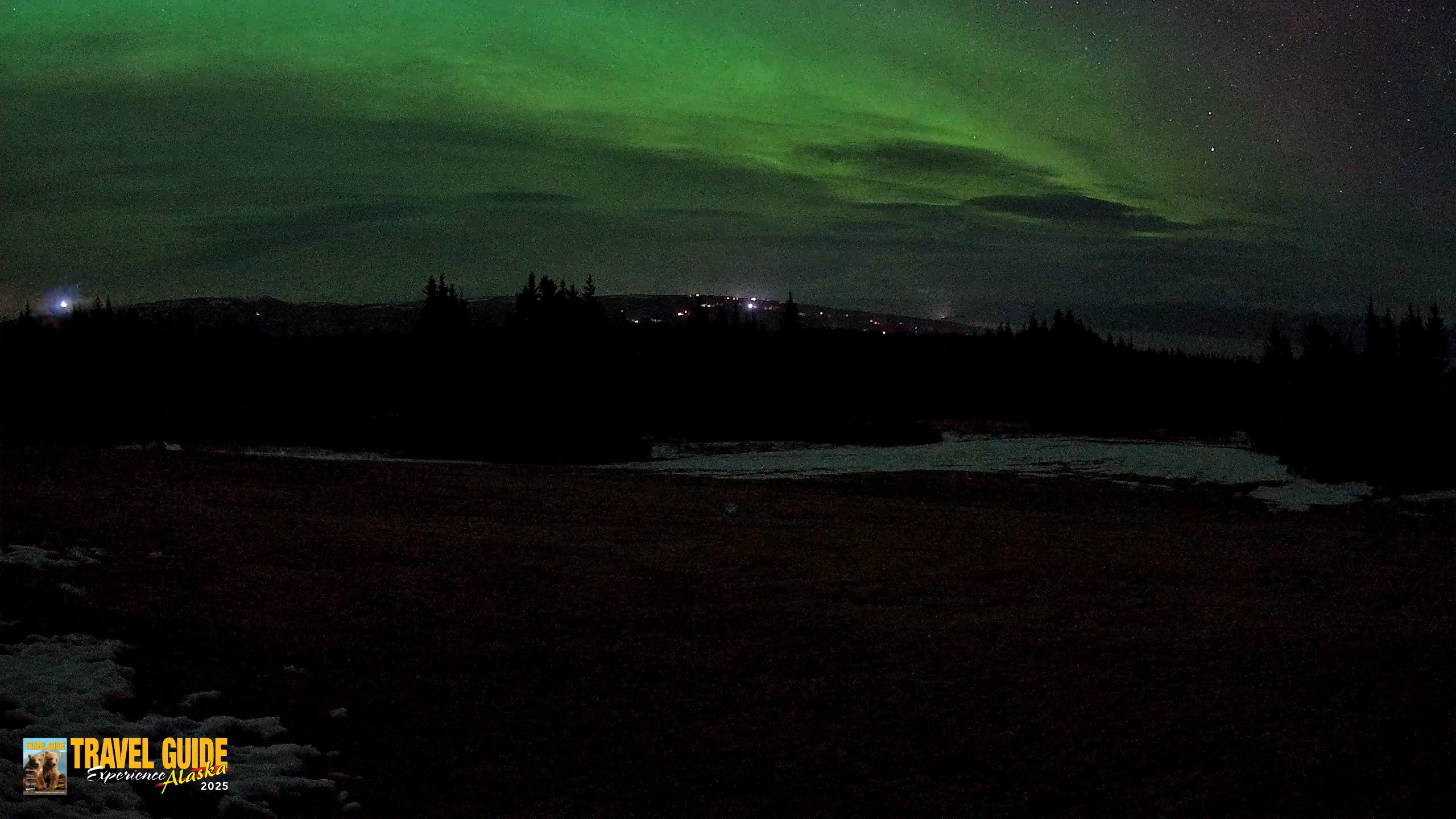 Snapshot of Homer Alaska Northern Lights Live Cam taken Apr 20, 2026, 2:13am AKDT