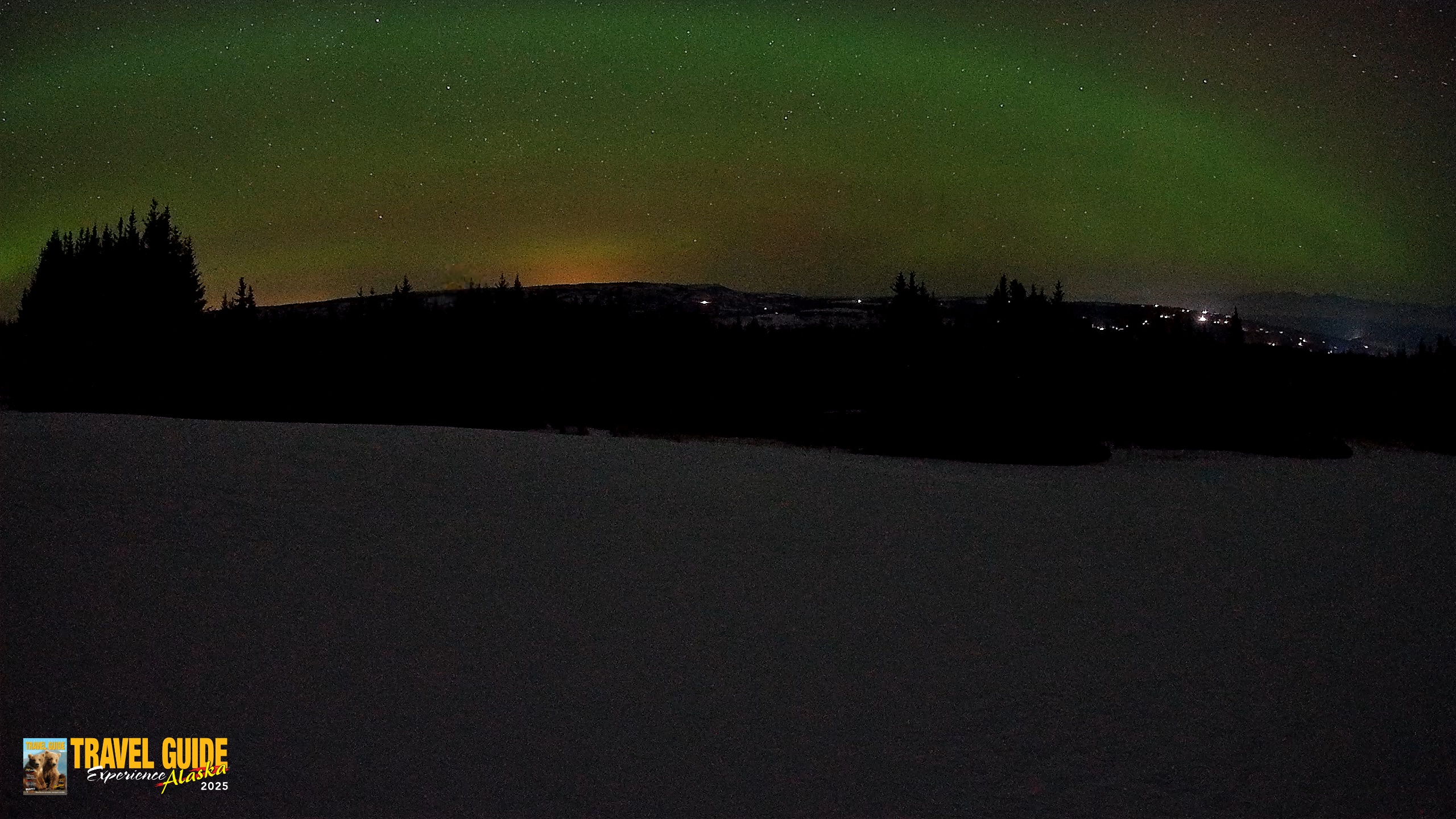Snapshot of Homer Alaska Northern Lights Live Cam taken Mar 10, 2026, 1:01am AKDT