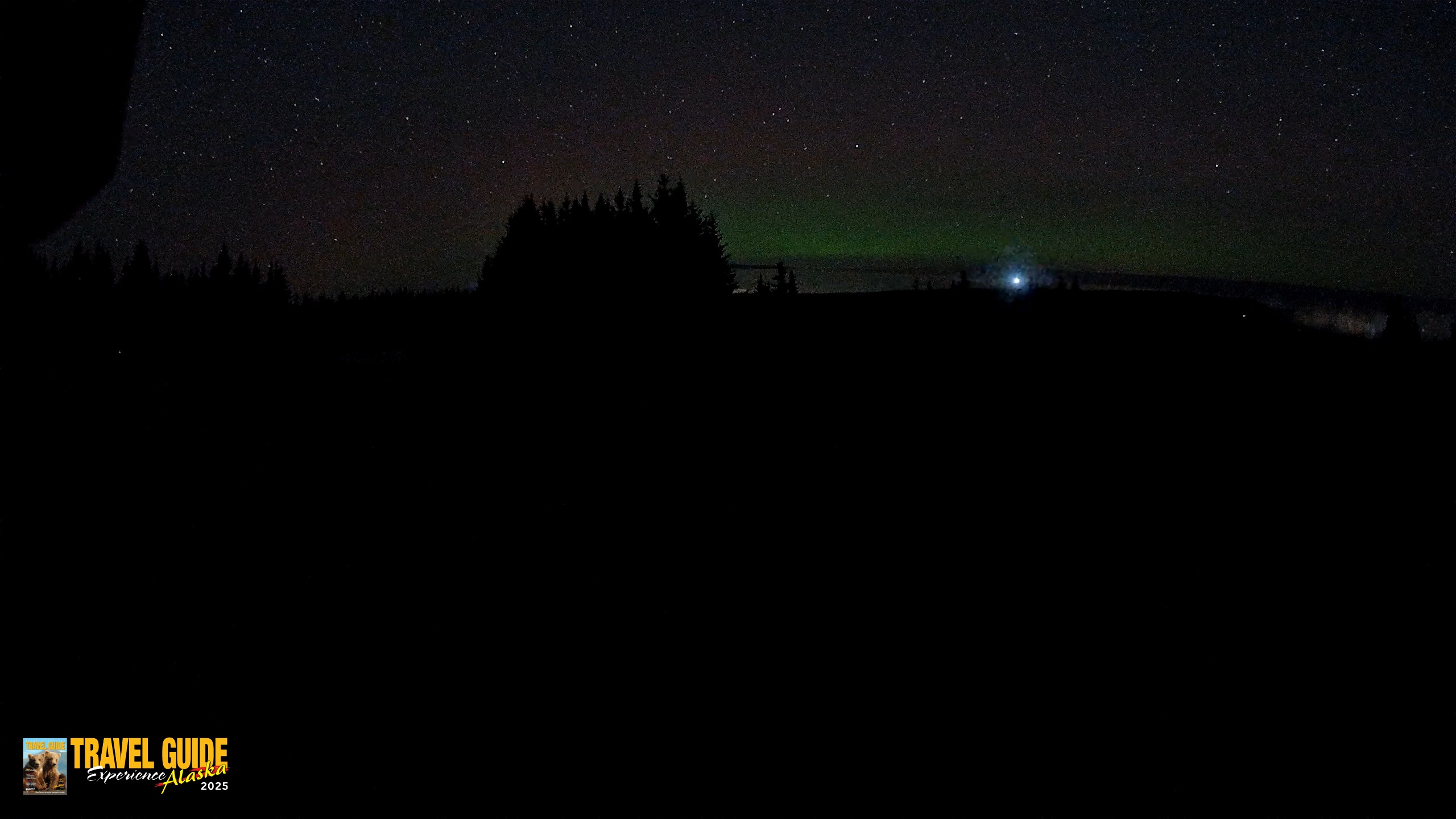 Snapshot of Homer Alaska Northern Lights Live Cam taken Oct 7, 2026, 3:02am AKDT