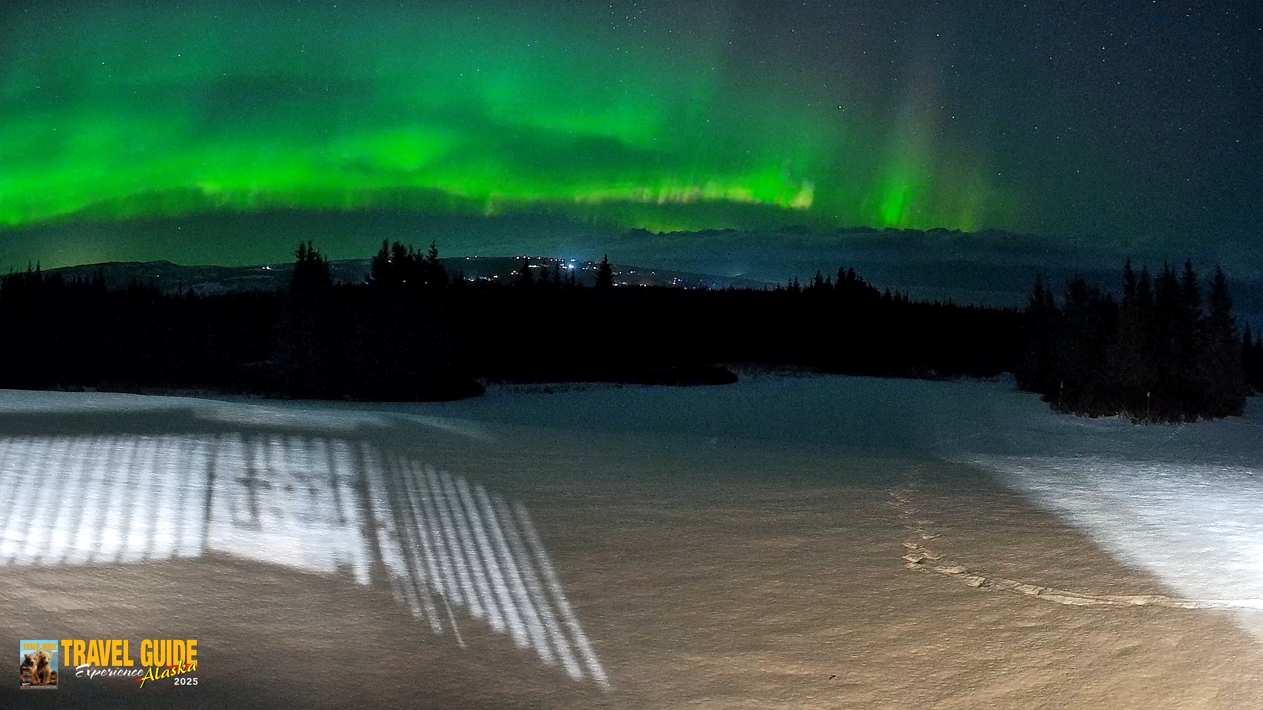 Snapshot of Homer Alaska Northern Lights Live Cam taken Feb 15, 2026, 8:51pm AKST