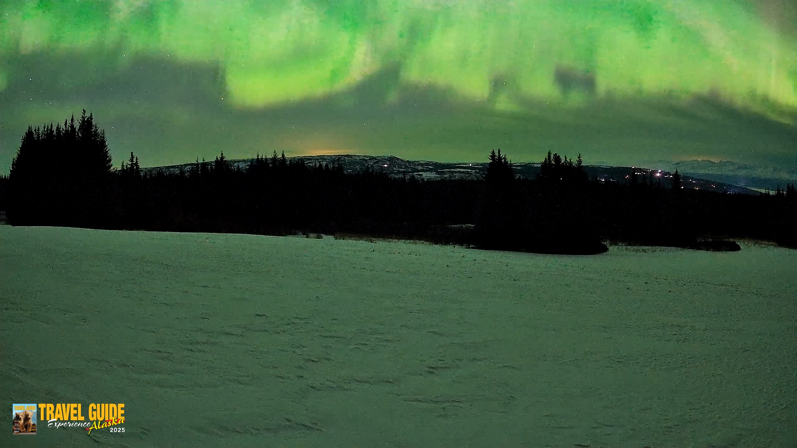 Snapshot of Homer Alaska Northern Lights Live Cam taken Mar 22, 2026, 4:45am AKDT