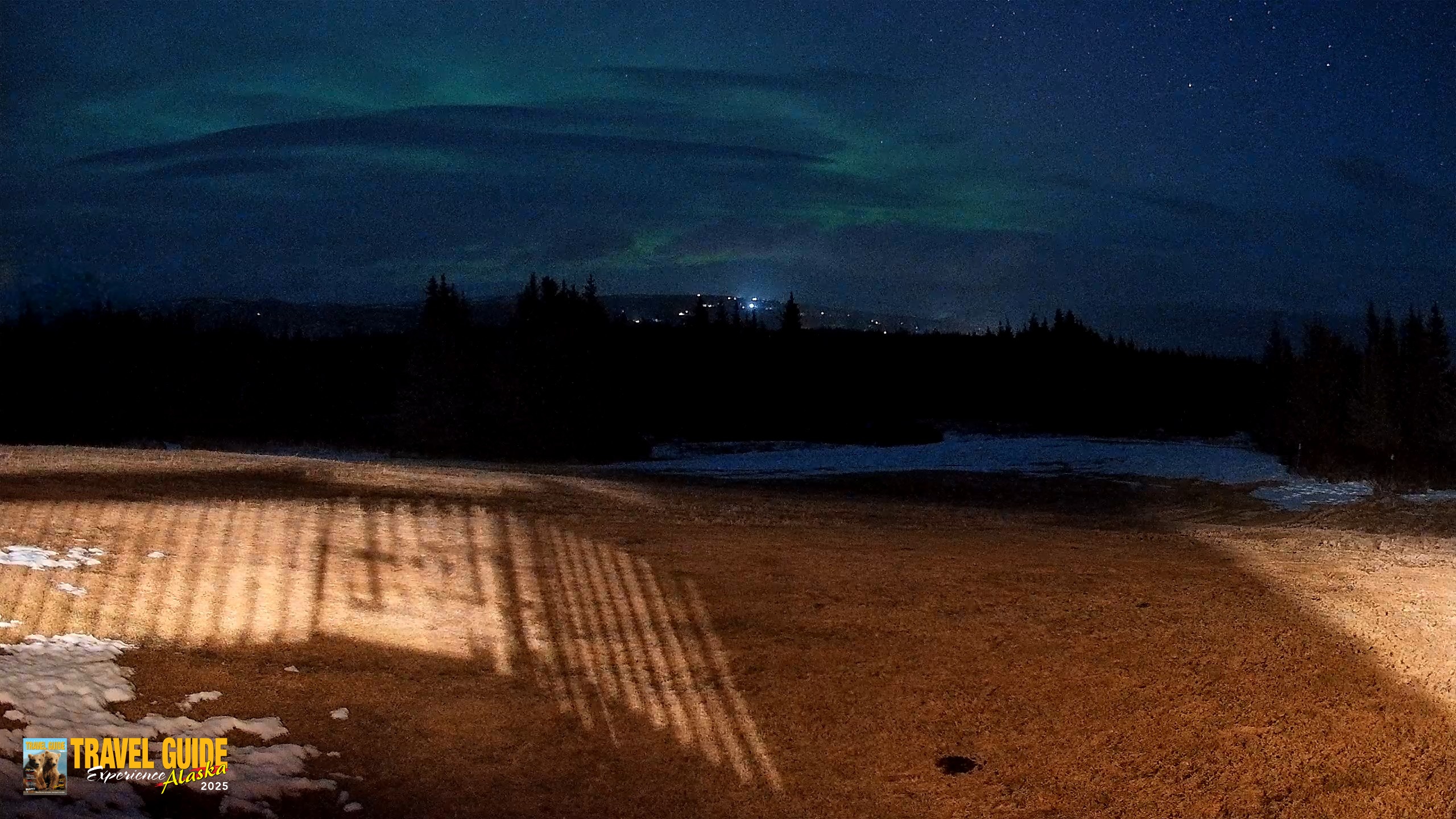 Snapshot of Homer Alaska Northern Lights Live Cam taken Apr 20, 2026, 12:03am AKDT