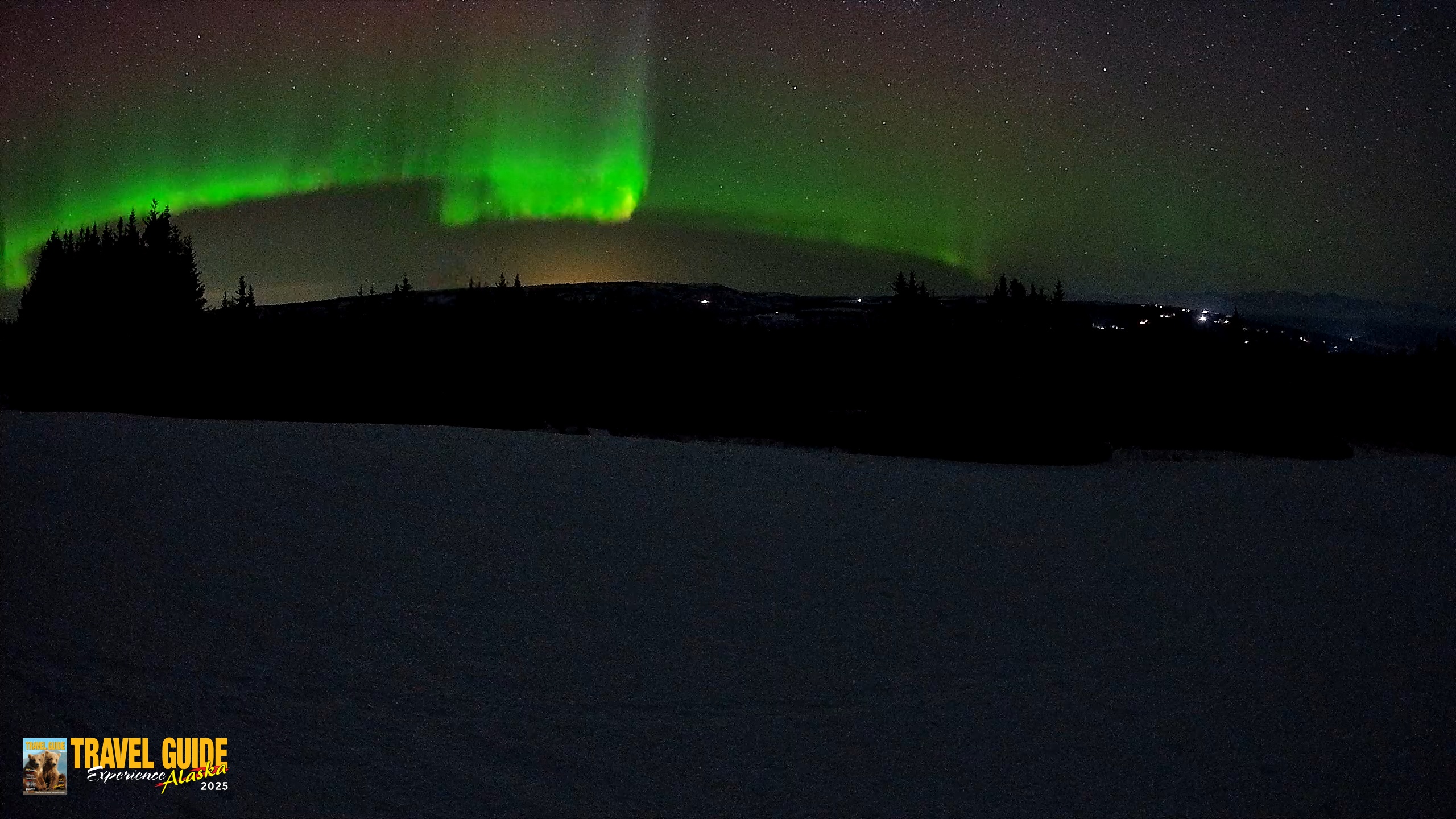 Snapshot of Homer Alaska Northern Lights Live Cam taken Mar 3, 2026, 2:20am AKST