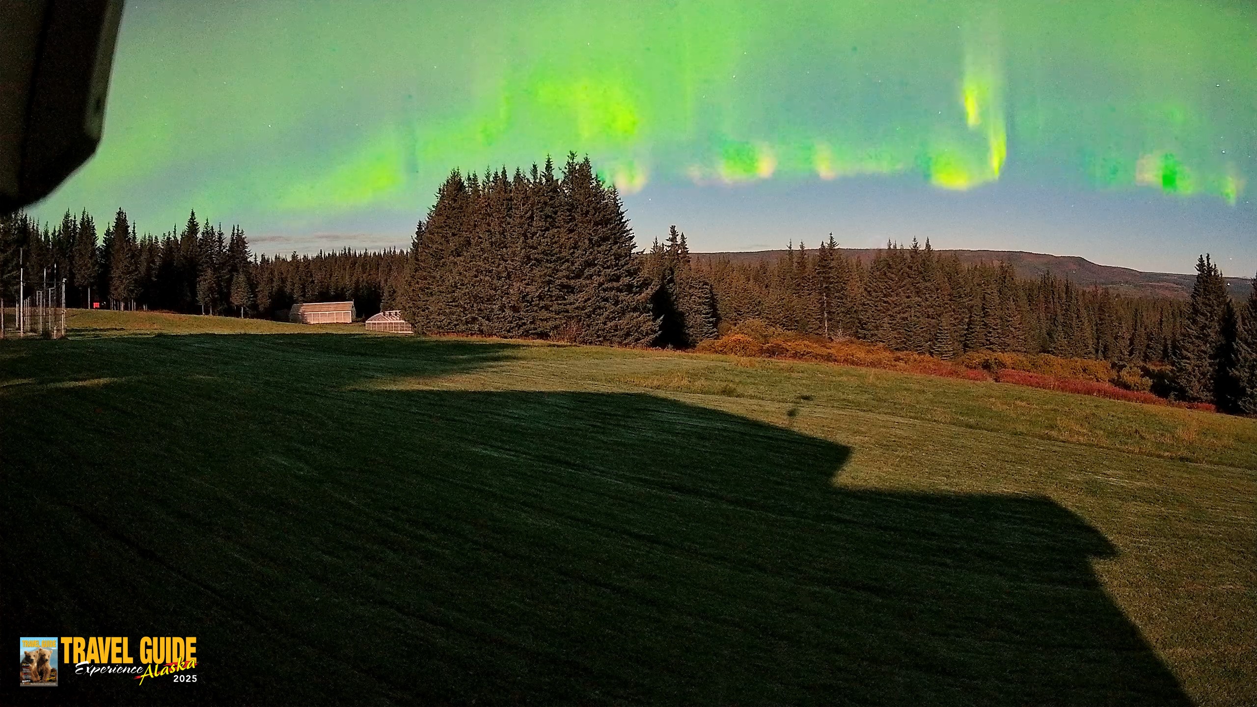 Snapshot of Homer Alaska Northern Lights Live Cam taken Sep 24, 2026, 1:50am AKDT