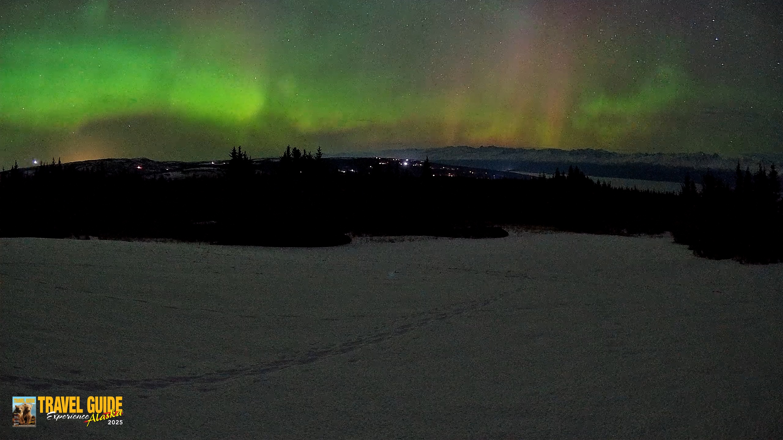 Snapshot of Homer Alaska Northern Lights Live Cam taken Feb 22, 2026, 5:39am AKST