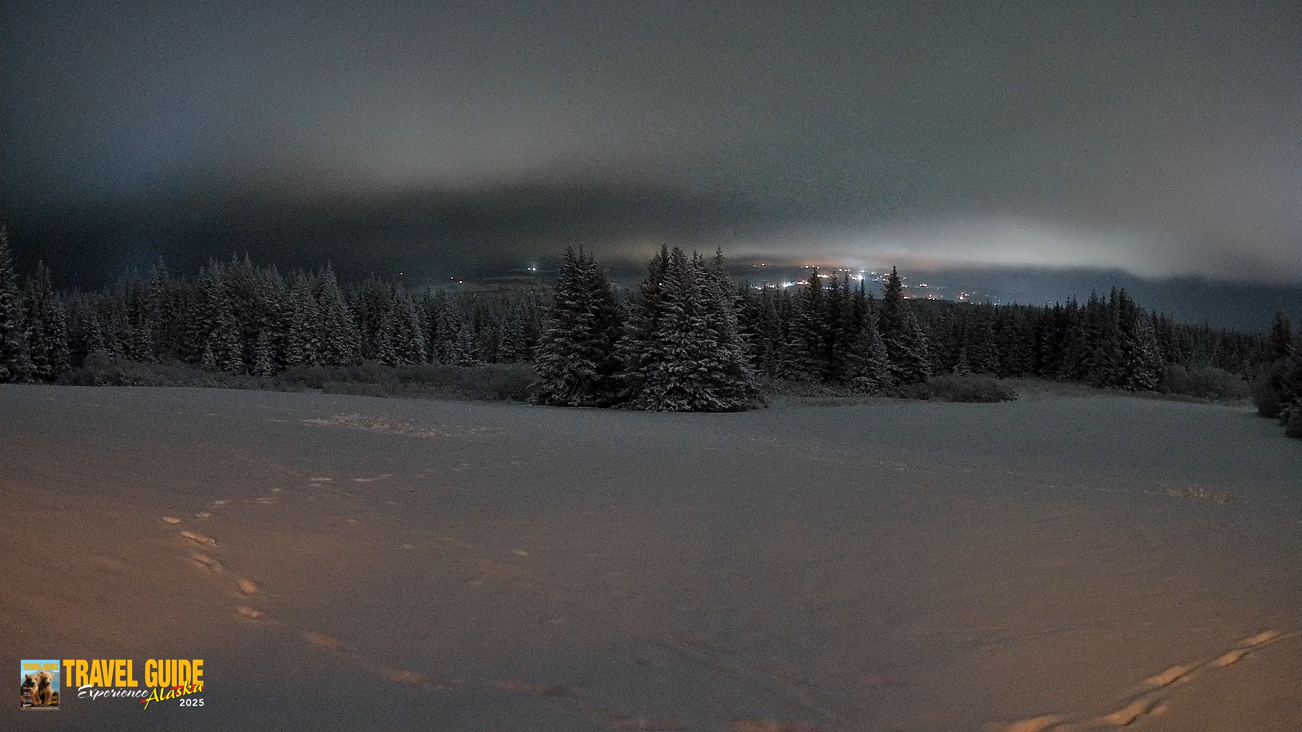 Snapshot of Homer Alaska Northern Lights Live Cam taken Jan 11, 2026, 7:26pm AKST