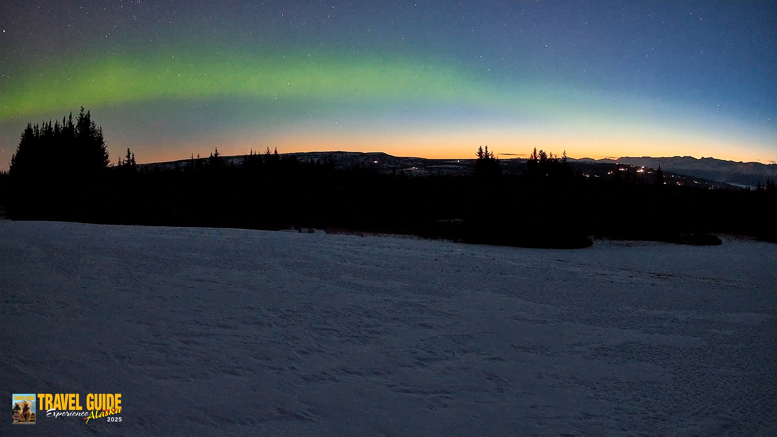 Snapshot of Homer Alaska Northern Lights Live Cam taken Mar 26, 2026, 6:06am AKDT