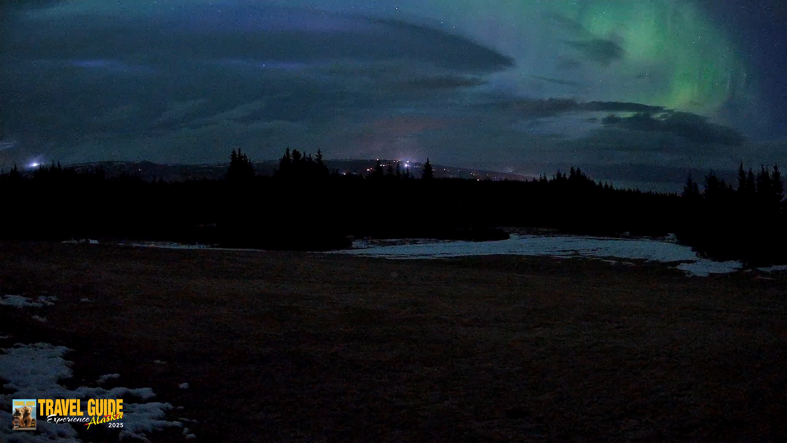 Snapshot of Homer Alaska Northern Lights Live Cam taken Apr 20, 2026, 4:05am AKDT