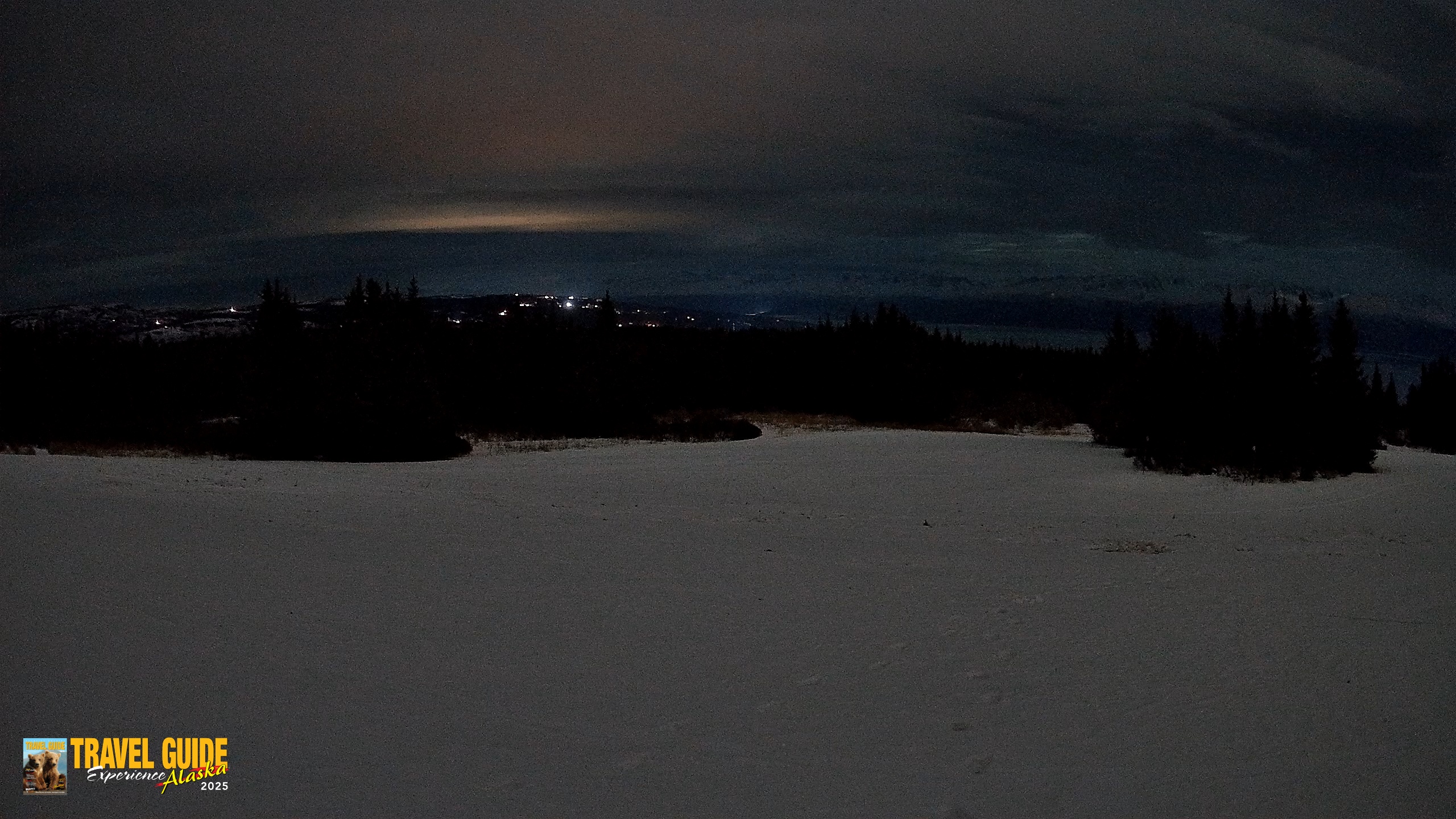 Snapshot of Homer Alaska Northern Lights Live Cam taken Jan 25, 2026, 1:03am AKST