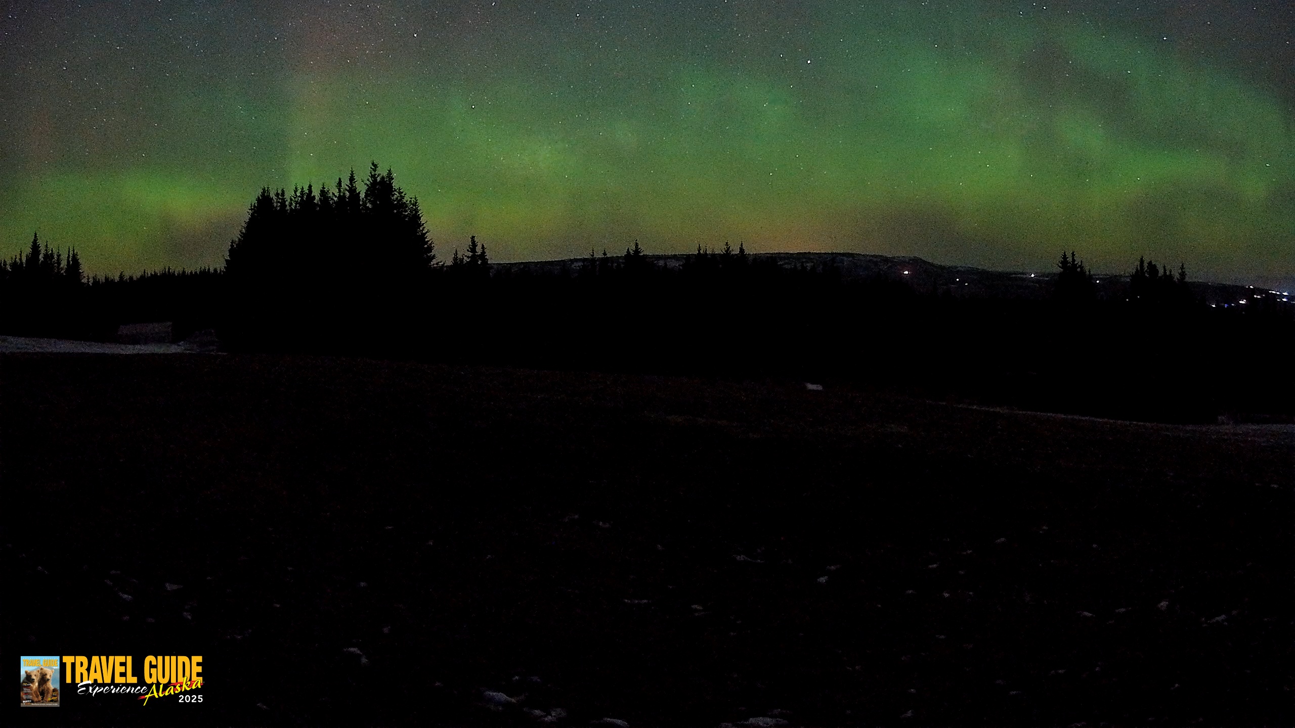 Snapshot of Homer Alaska Northern Lights Live Cam taken Dec 15, 2025, 4:32am AKST