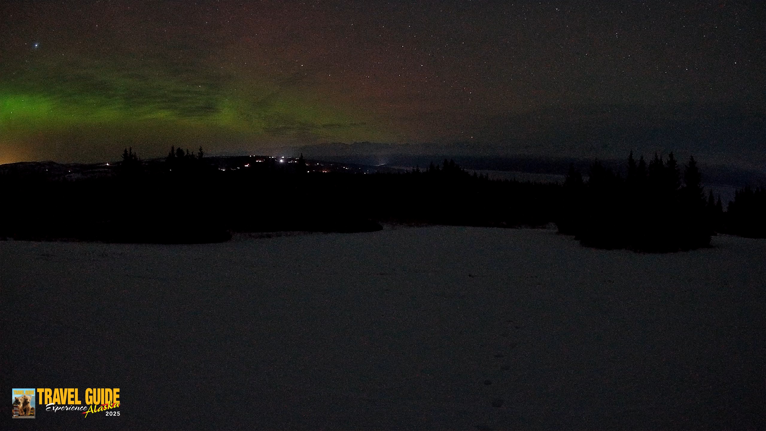 Snapshot of Homer Alaska Northern Lights Live Cam taken Jan 19, 2026, 2:28am AKST