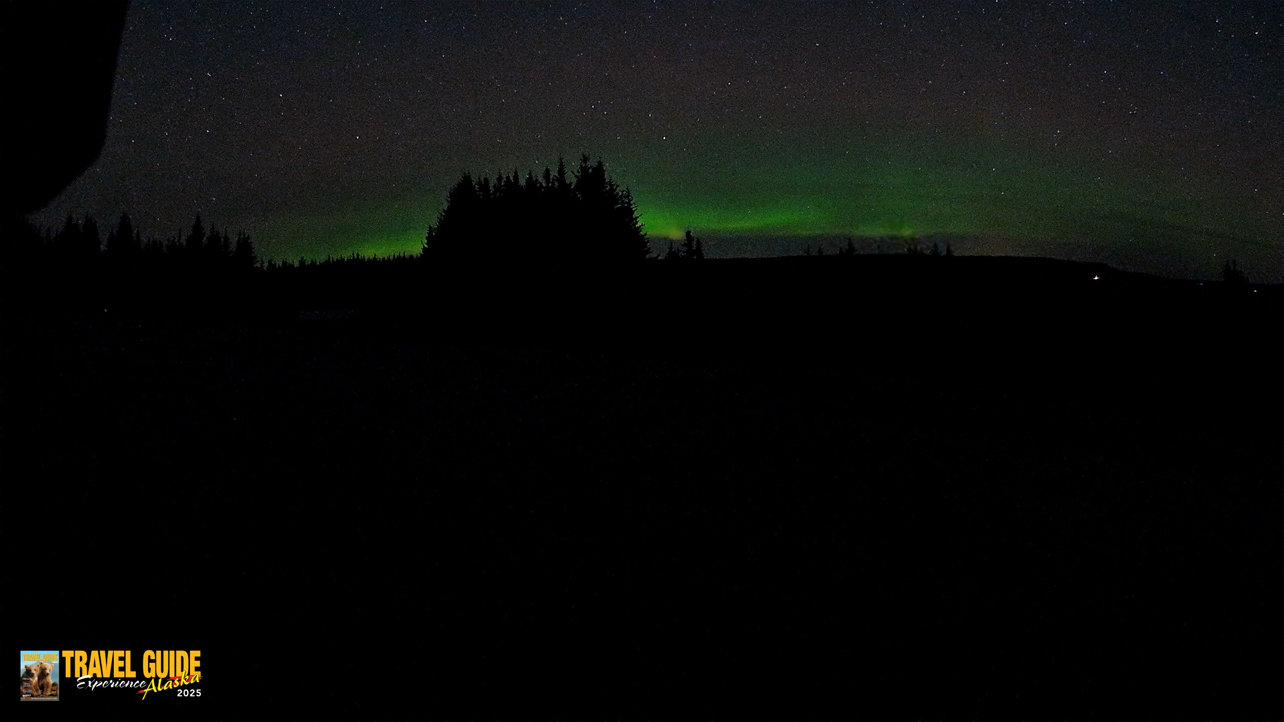 Snapshot of Homer Alaska Northern Lights Live Cam taken Oct 14, 2026, 2:06am AKDT