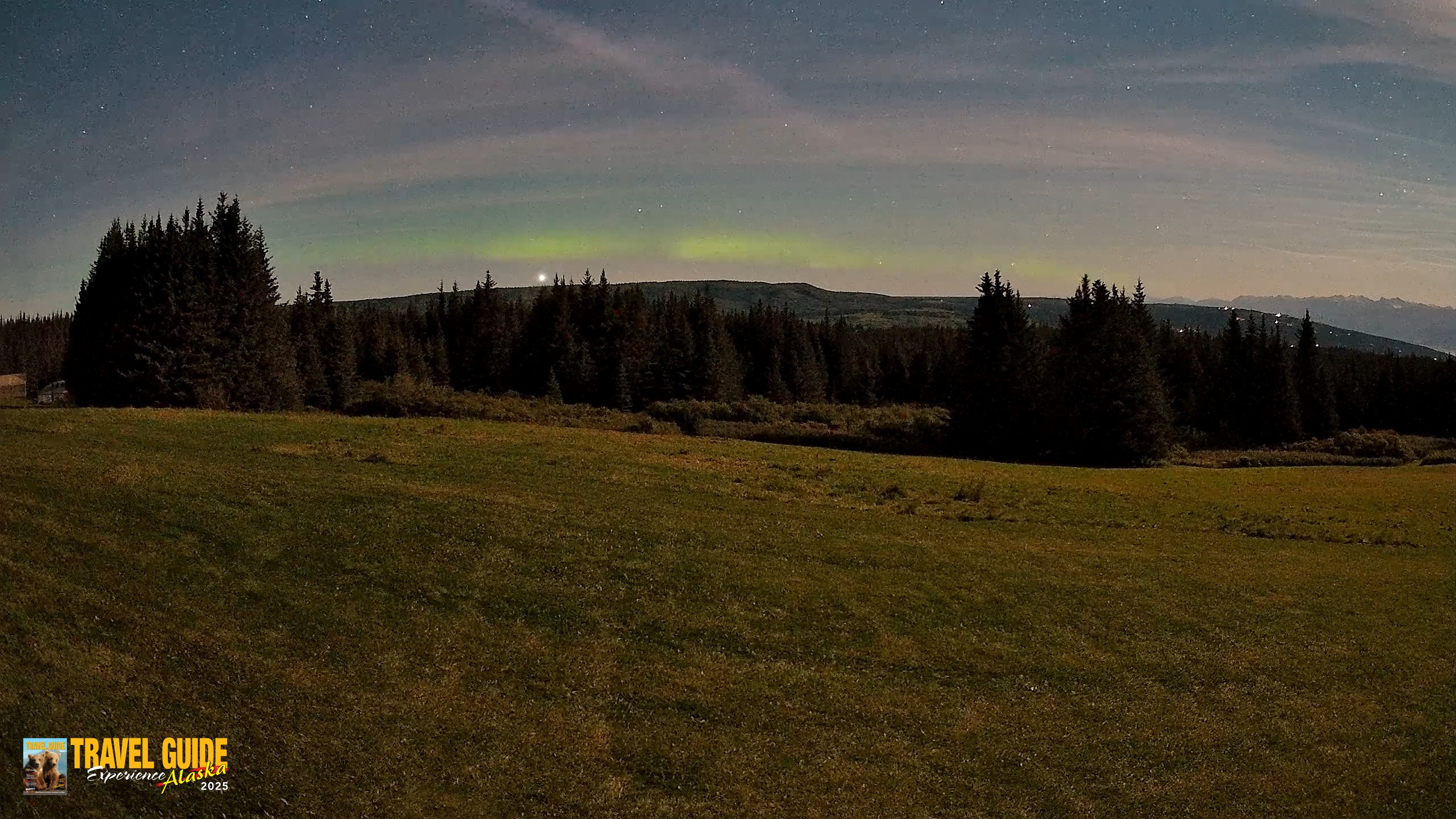 Snapshot of Homer Alaska Northern Lights Live Cam taken Sep 1, 2026, 1:05am AKDT