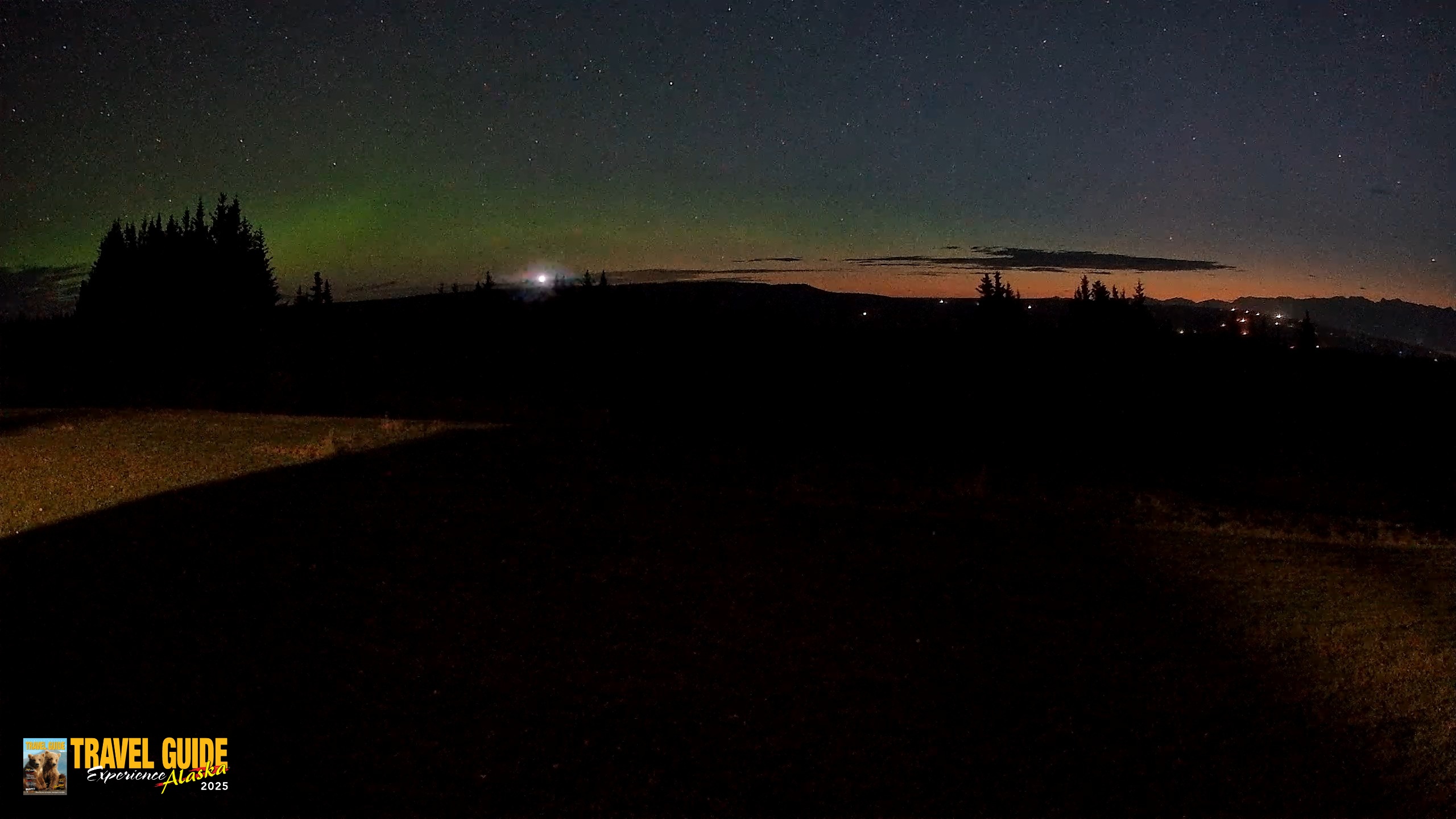 Snapshot of Homer Alaska Northern Lights Live Cam taken Sep 17, 2026, 5:39am AKDT