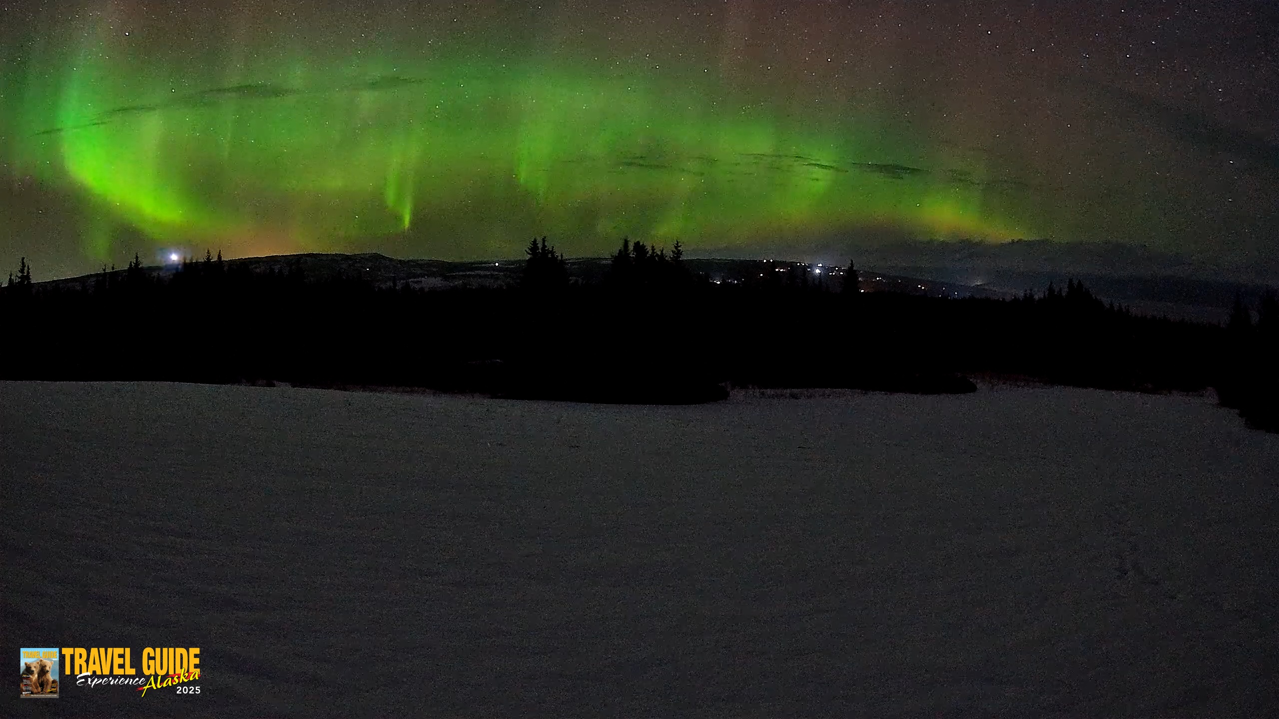 Snapshot of Homer Alaska Northern Lights Live Cam taken Feb 16, 2026, 1:31am AKST