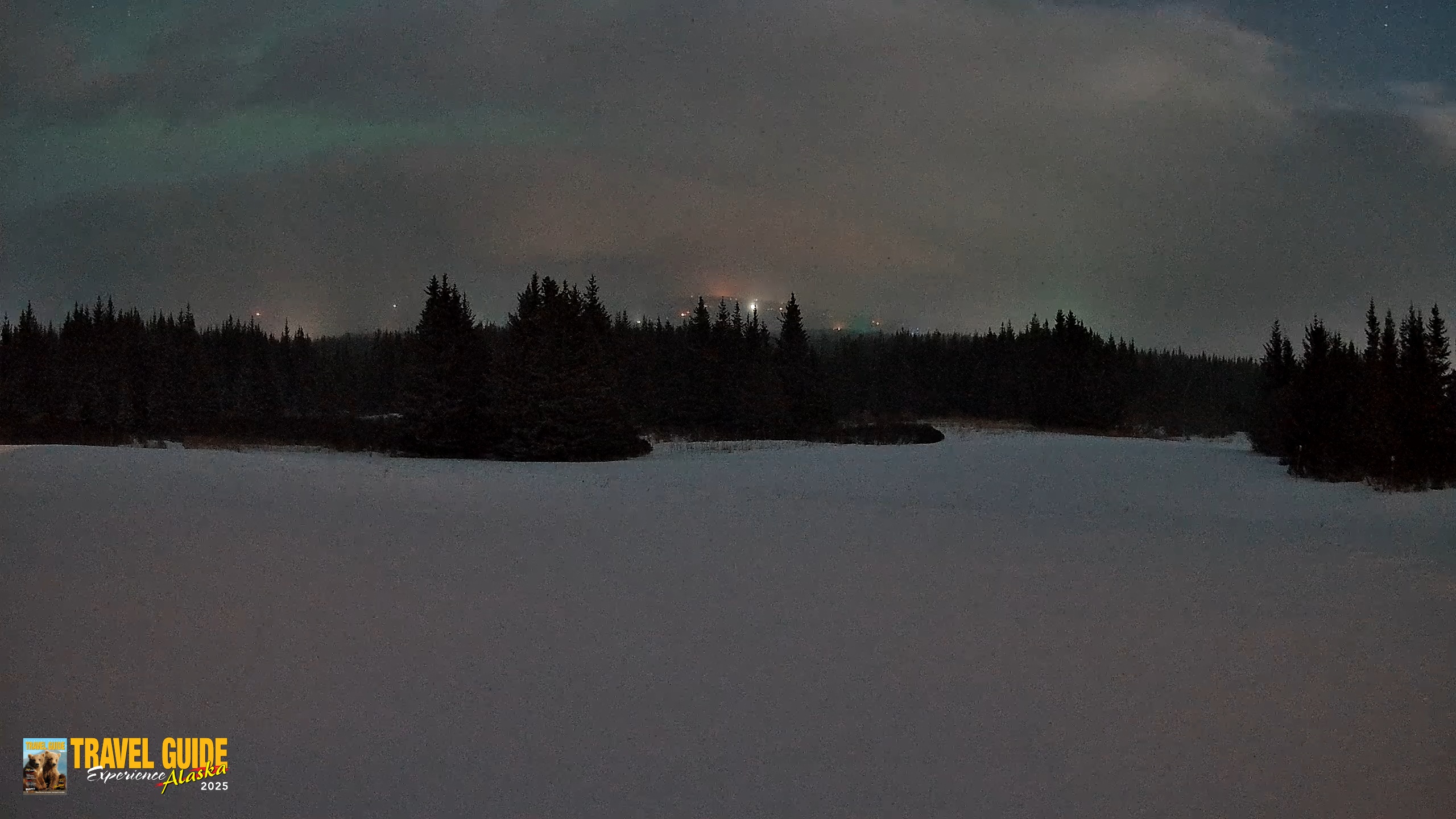 Snapshot of Homer Alaska Northern Lights Live Cam taken Mar 7, 2026, 2:19am AKST