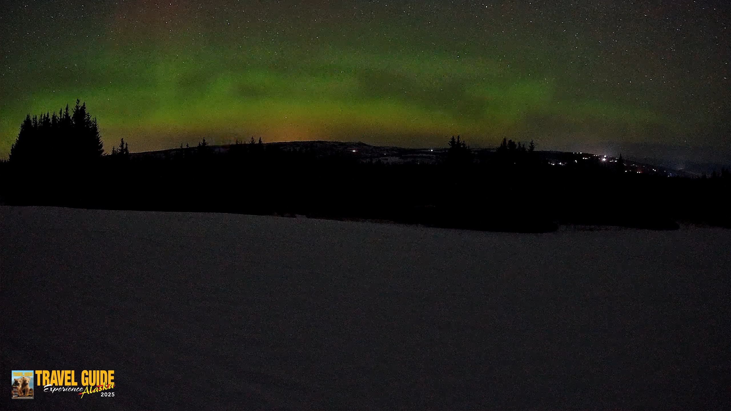Snapshot of Homer Alaska Northern Lights Live Cam taken Feb 20, 2026, 3:55am AKST