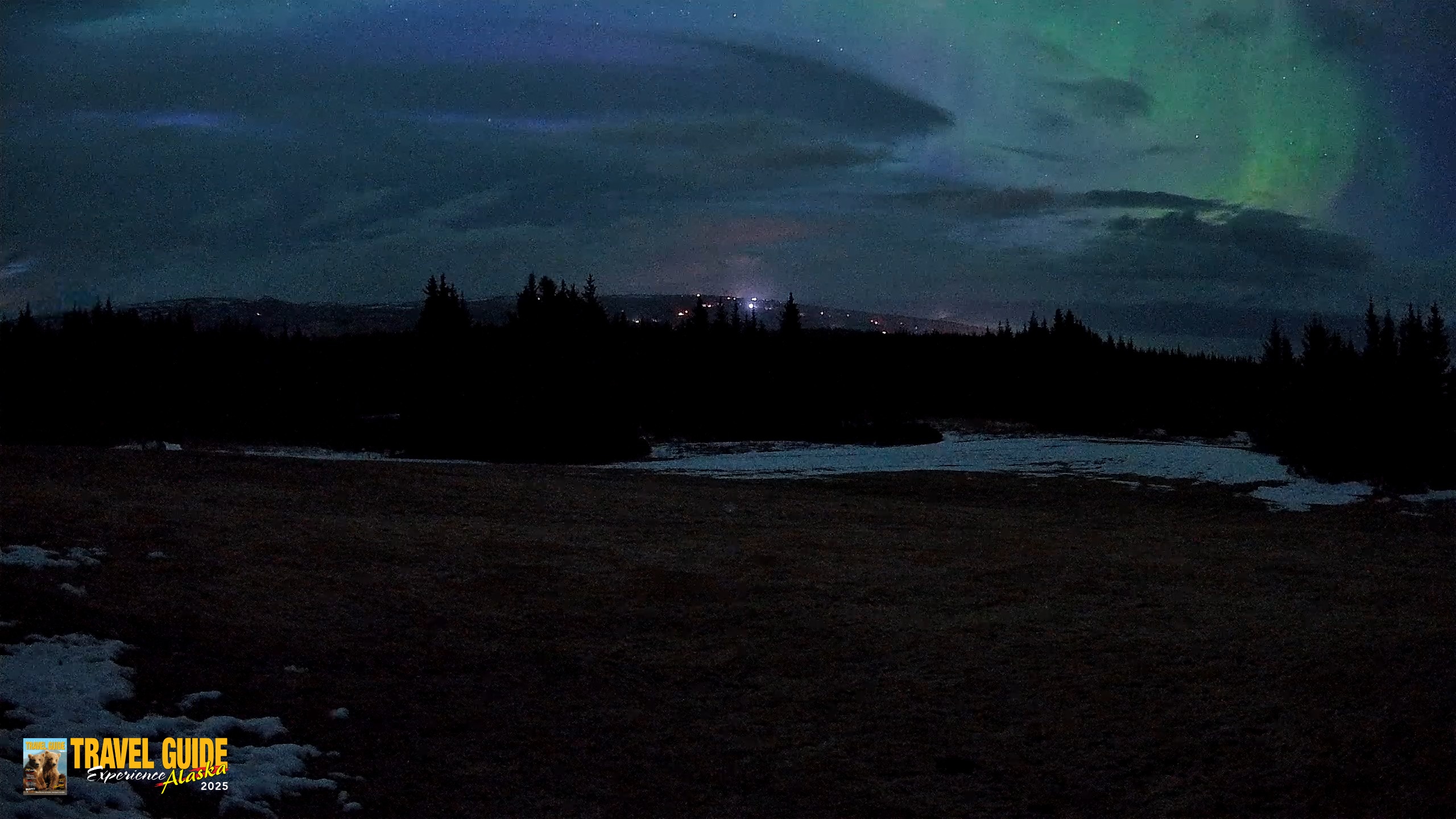 Snapshot of Homer Alaska Northern Lights Live Cam taken Apr 20, 2026, 4:05am AKDT