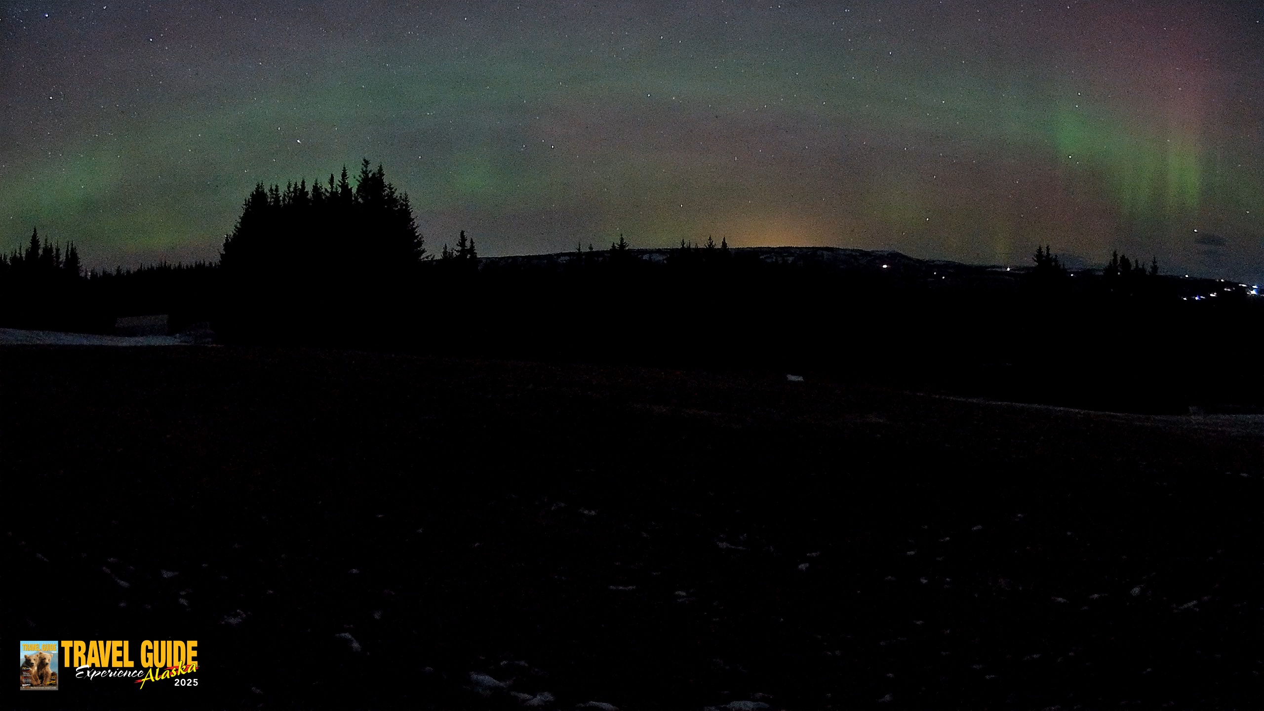Snapshot of Homer Alaska Northern Lights Live Cam taken Dec 13, 2025, 2:00am AKST
