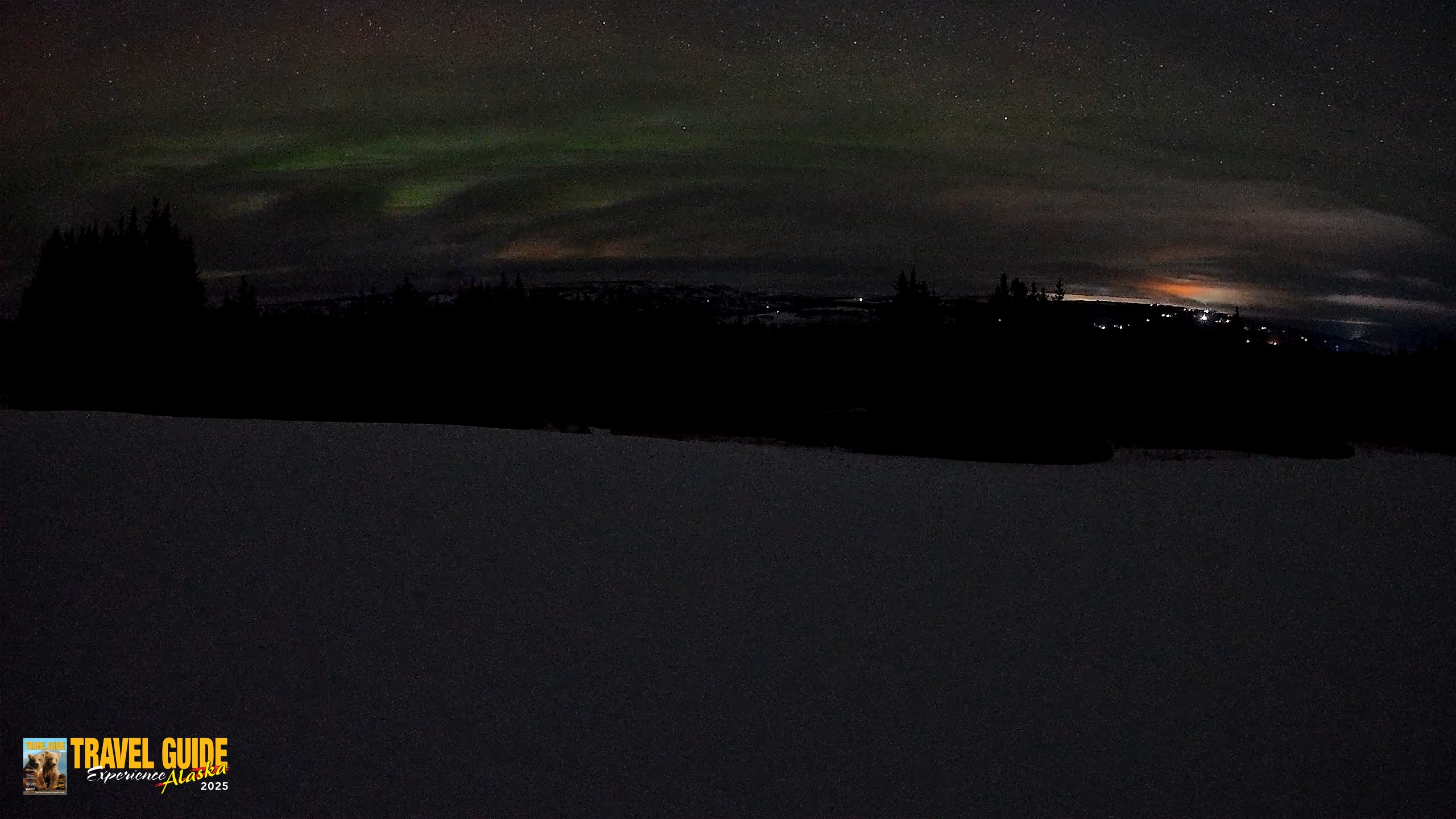 Snapshot of Homer Alaska Northern Lights Live Cam taken Feb 18, 2026, 2:42am AKST