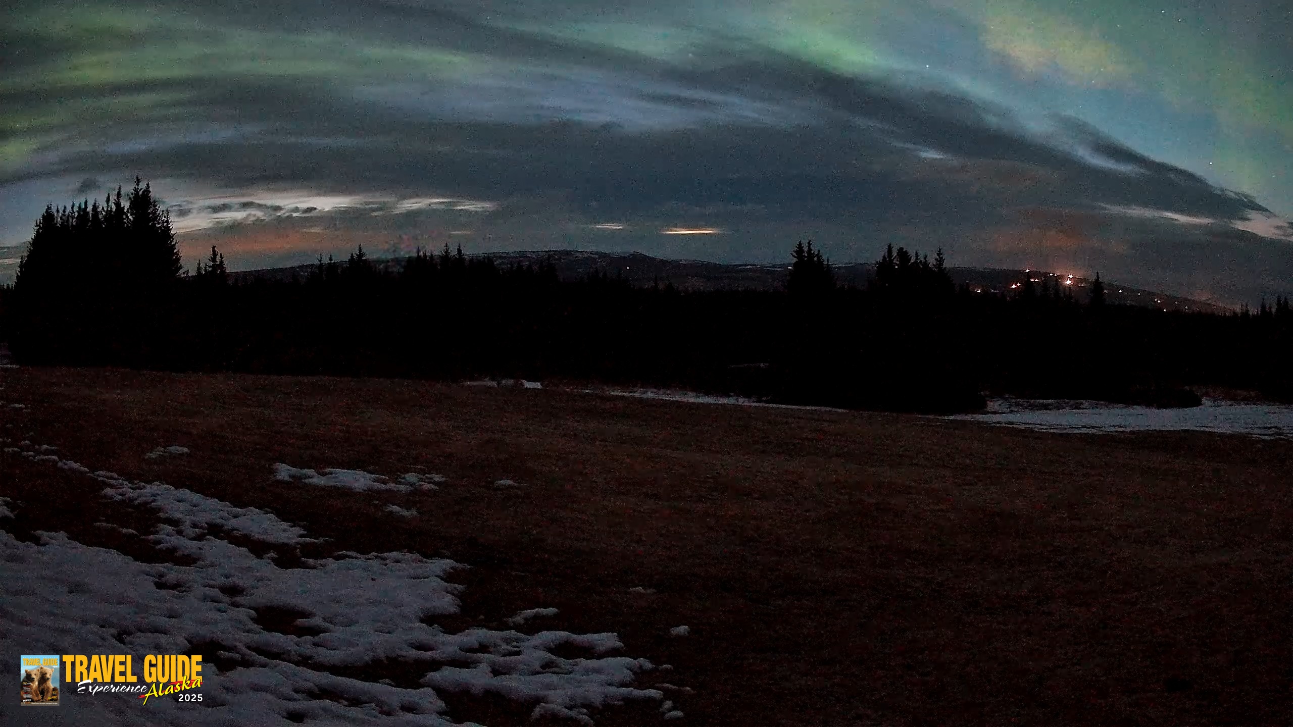 Snapshot of Homer Alaska Northern Lights Live Cam taken Apr 20, 2026, 4:35am AKDT
