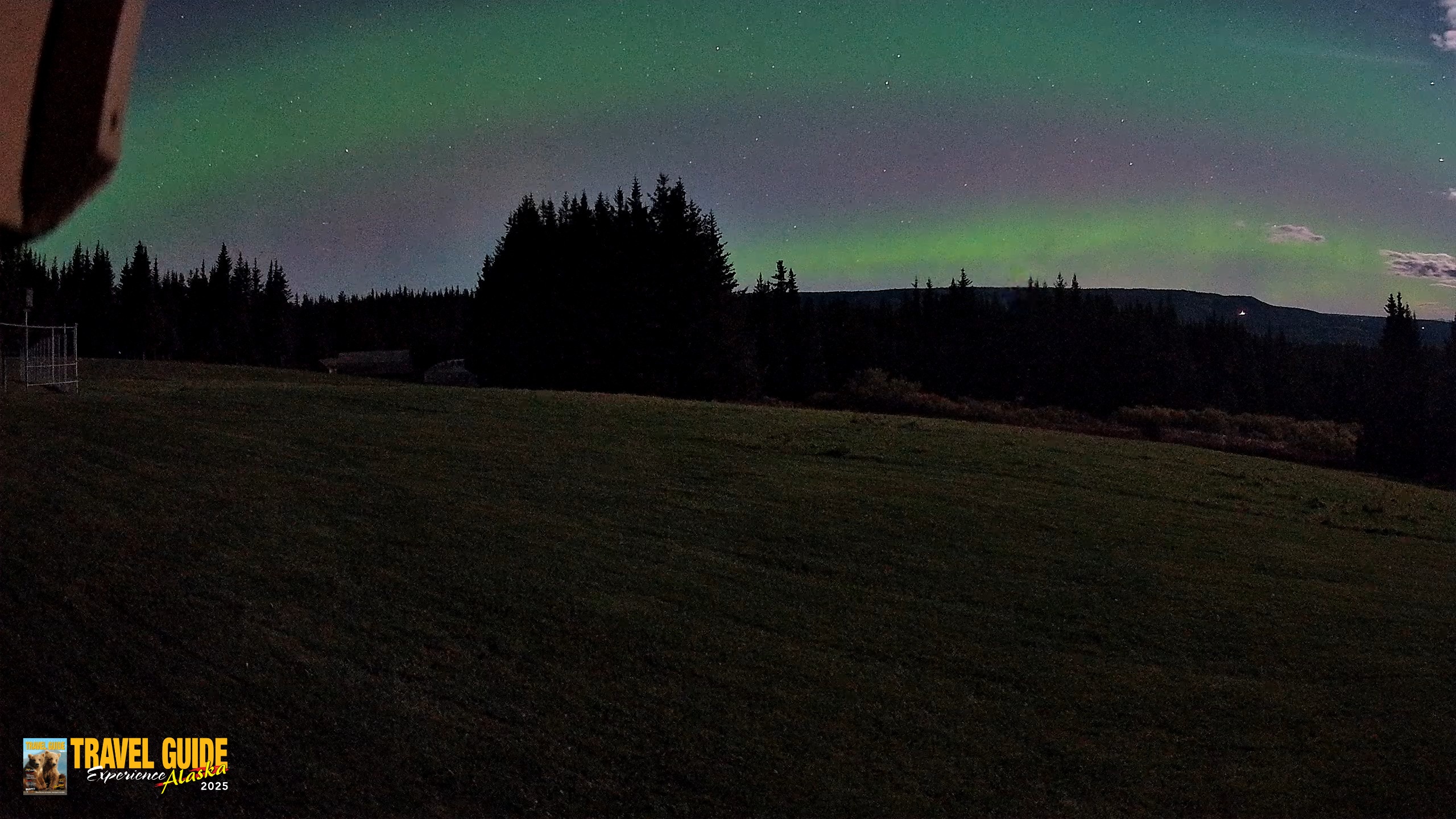 Snapshot of Homer Alaska Northern Lights Live Cam taken Oct 3, 2026, 2:20am AKDT