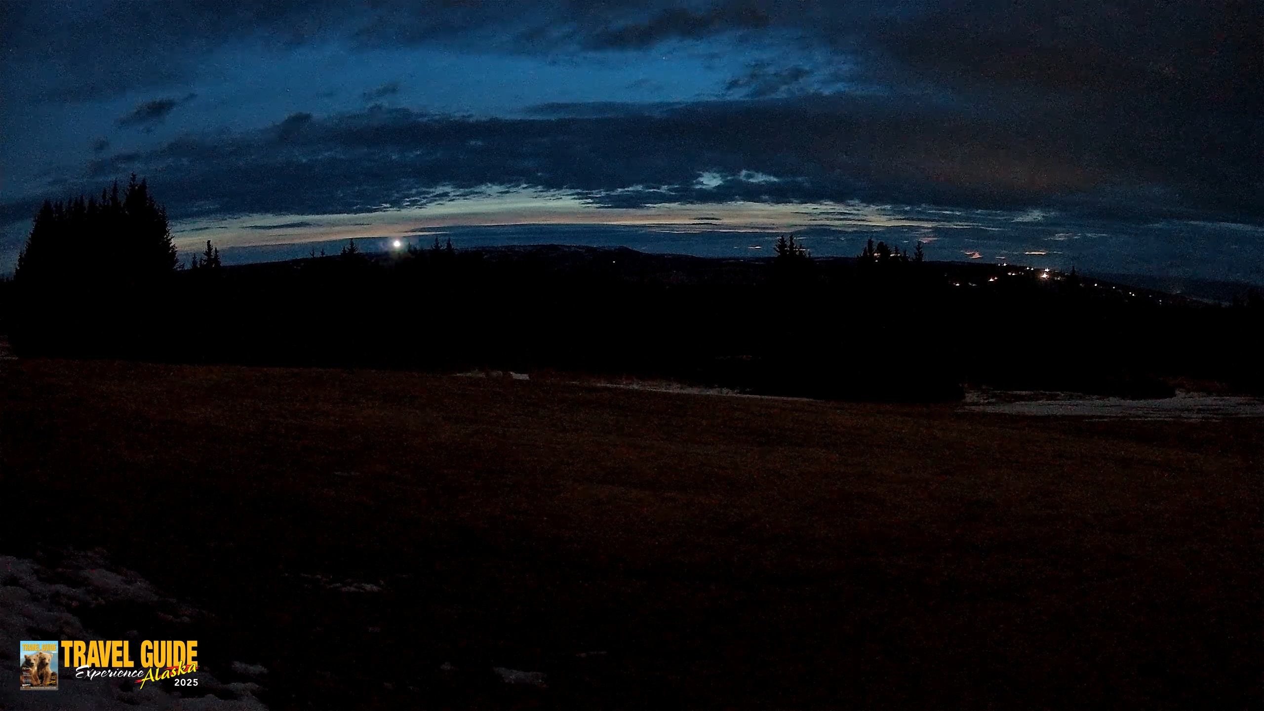 Snapshot of Homer Alaska Northern Lights Live Cam taken Apr 22, 2026, 4:29am AKDT