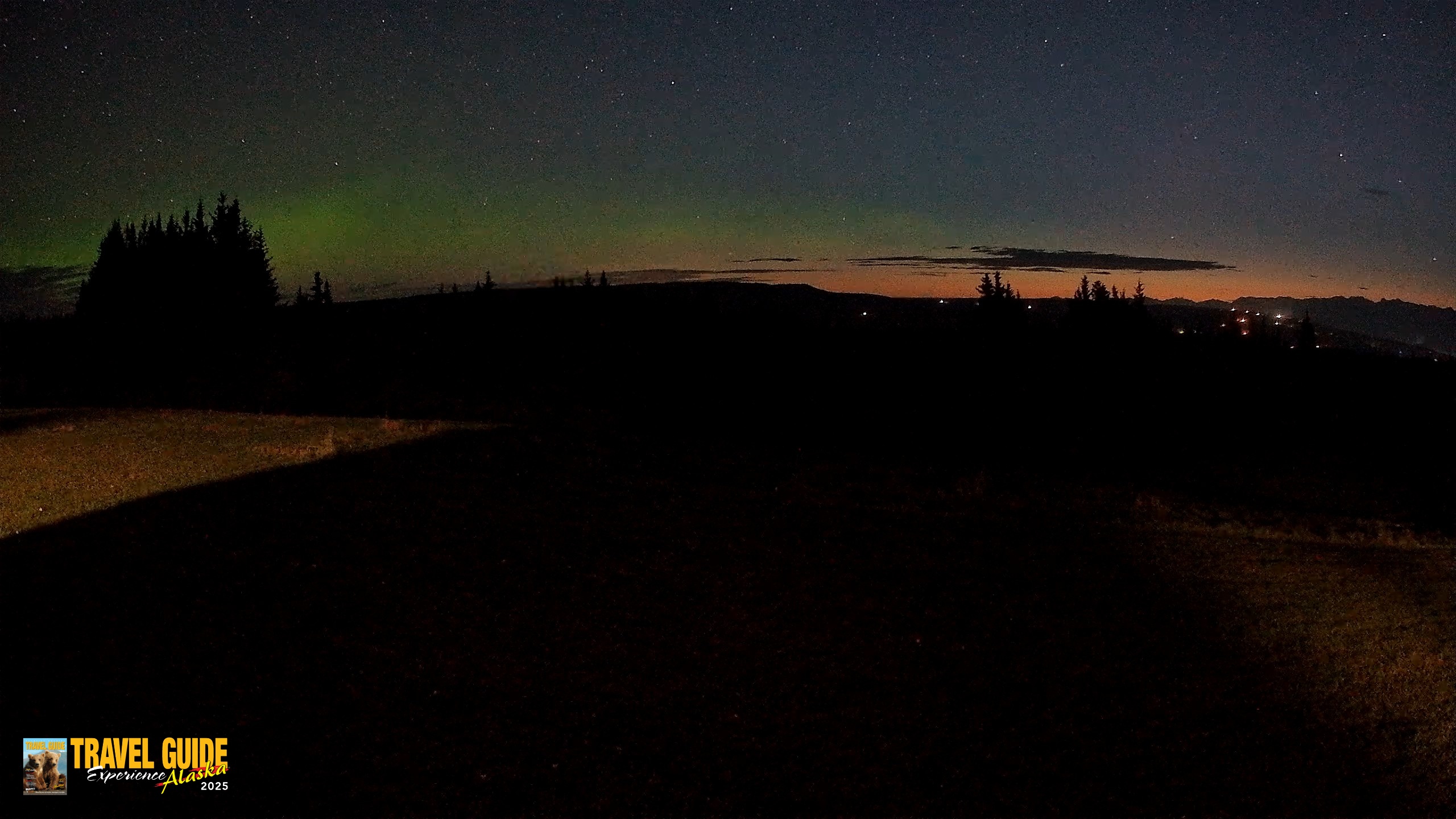 Snapshot of Homer Alaska Northern Lights Live Cam taken Sep 17, 2026, 5:39am AKDT