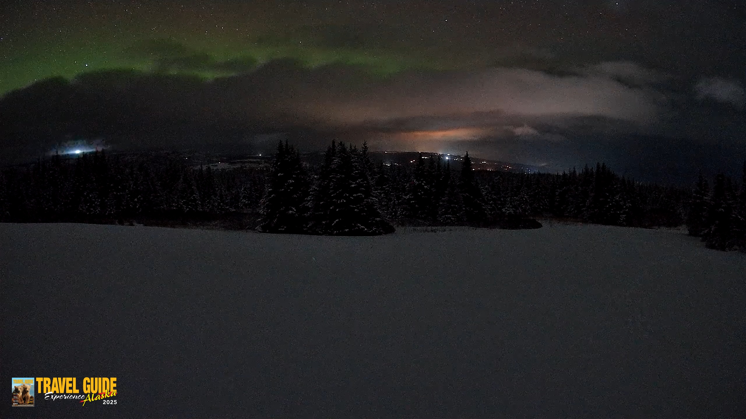 Snapshot of Homer Alaska Northern Lights Live Cam taken Feb 12, 2026, 11:58pm AKST