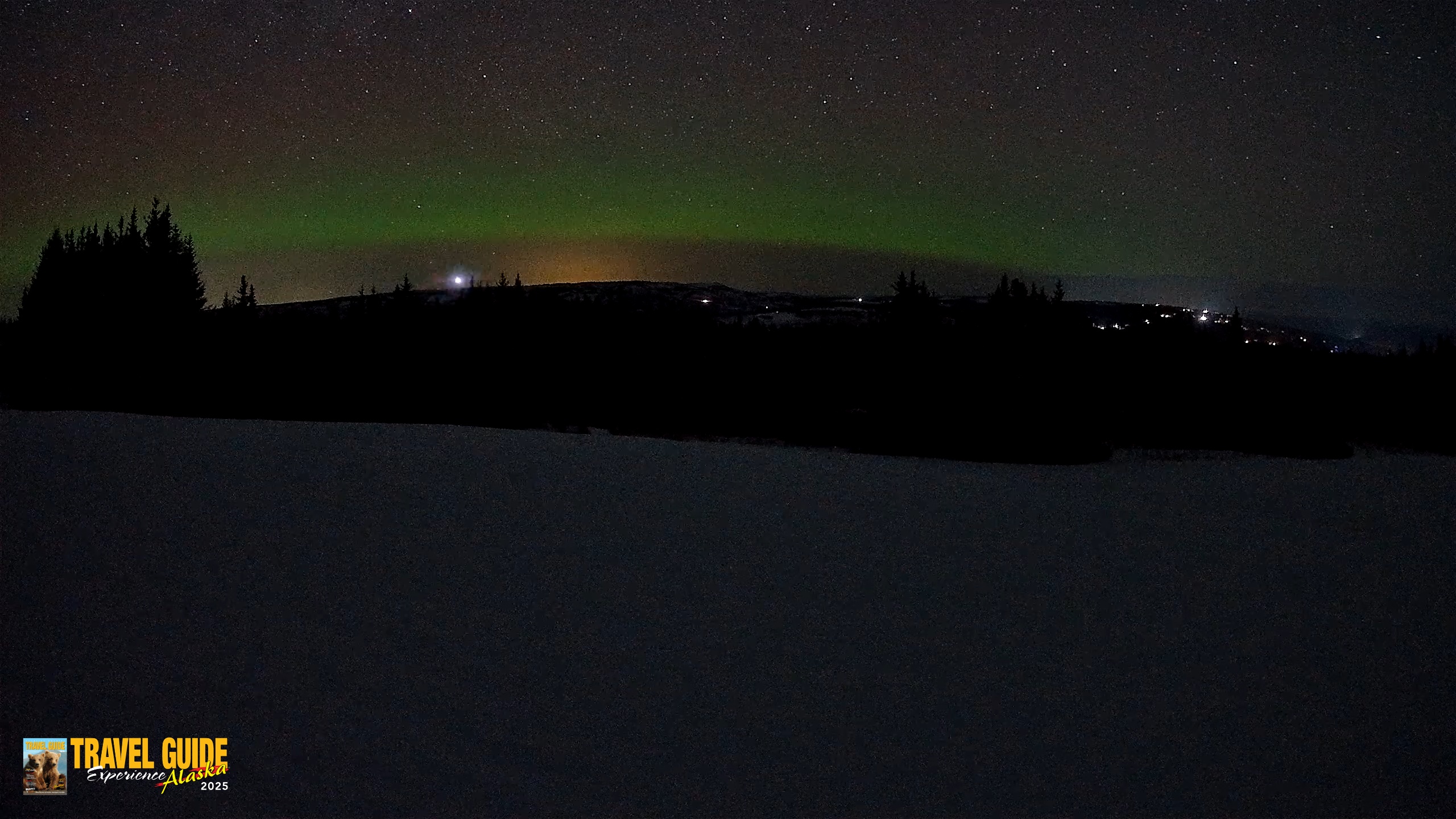 Snapshot of Homer Alaska Northern Lights Live Cam taken Feb 20, 2026, 1:22am AKST