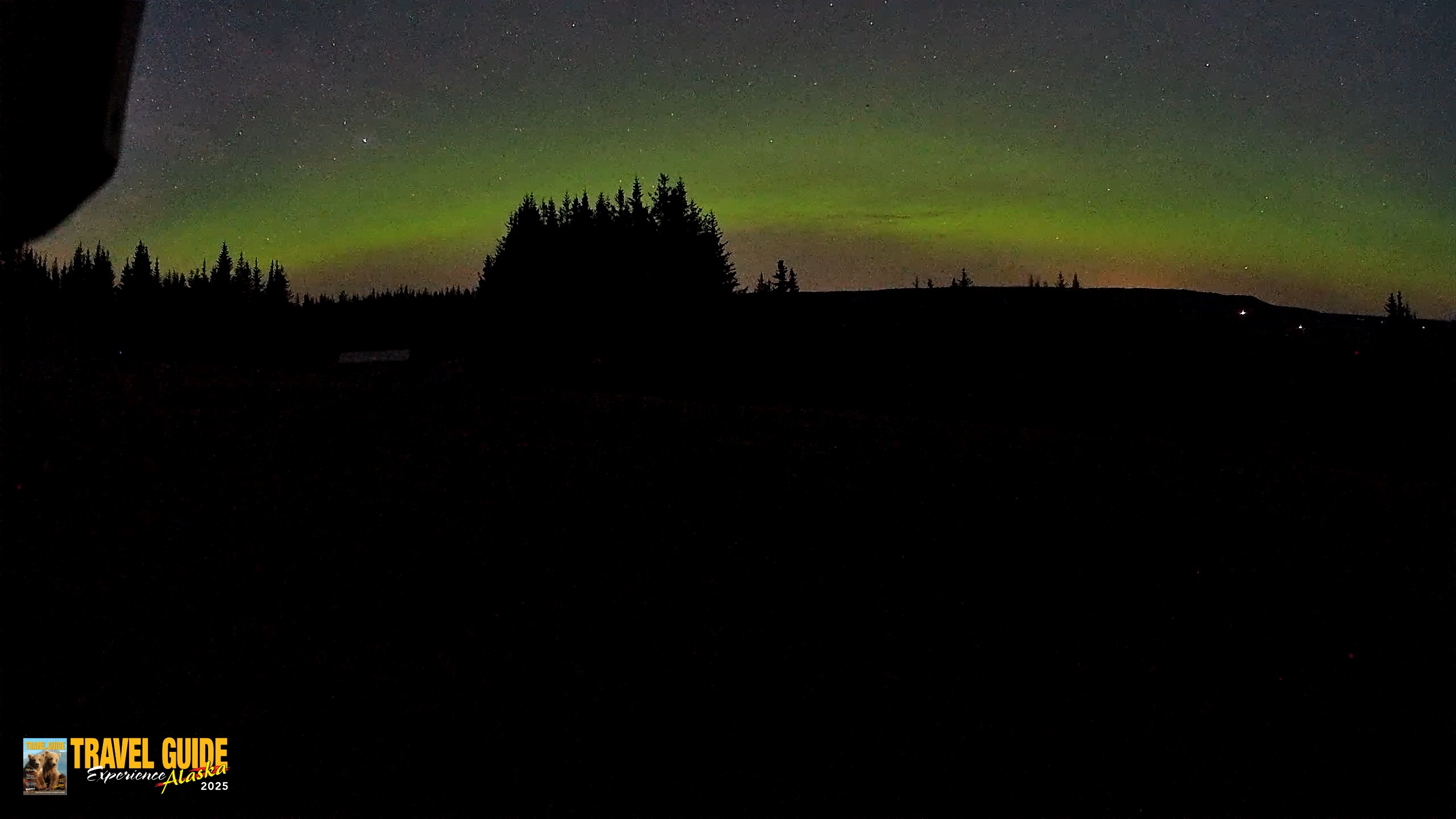 Snapshot of Homer Alaska Northern Lights Live Cam taken Oct 23, 2026, 5:22am AKDT