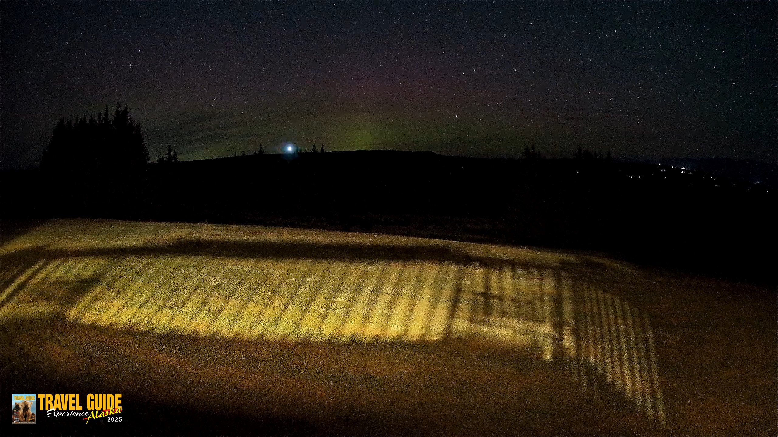 Snapshot of Homer Alaska Northern Lights Live Cam taken Aug 24, 2026, 2:35am AKDT