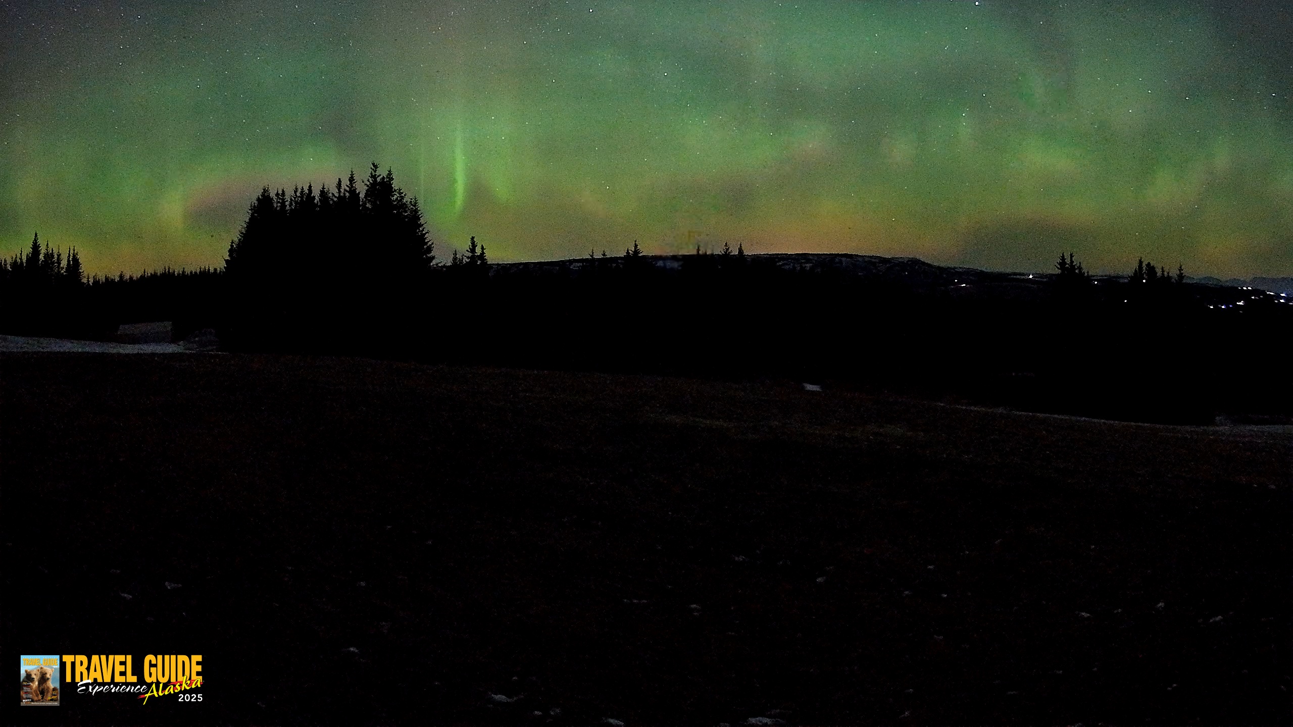 Snapshot of Homer Alaska Northern Lights Live Cam taken Dec 22, 2025, 5:06am AKST