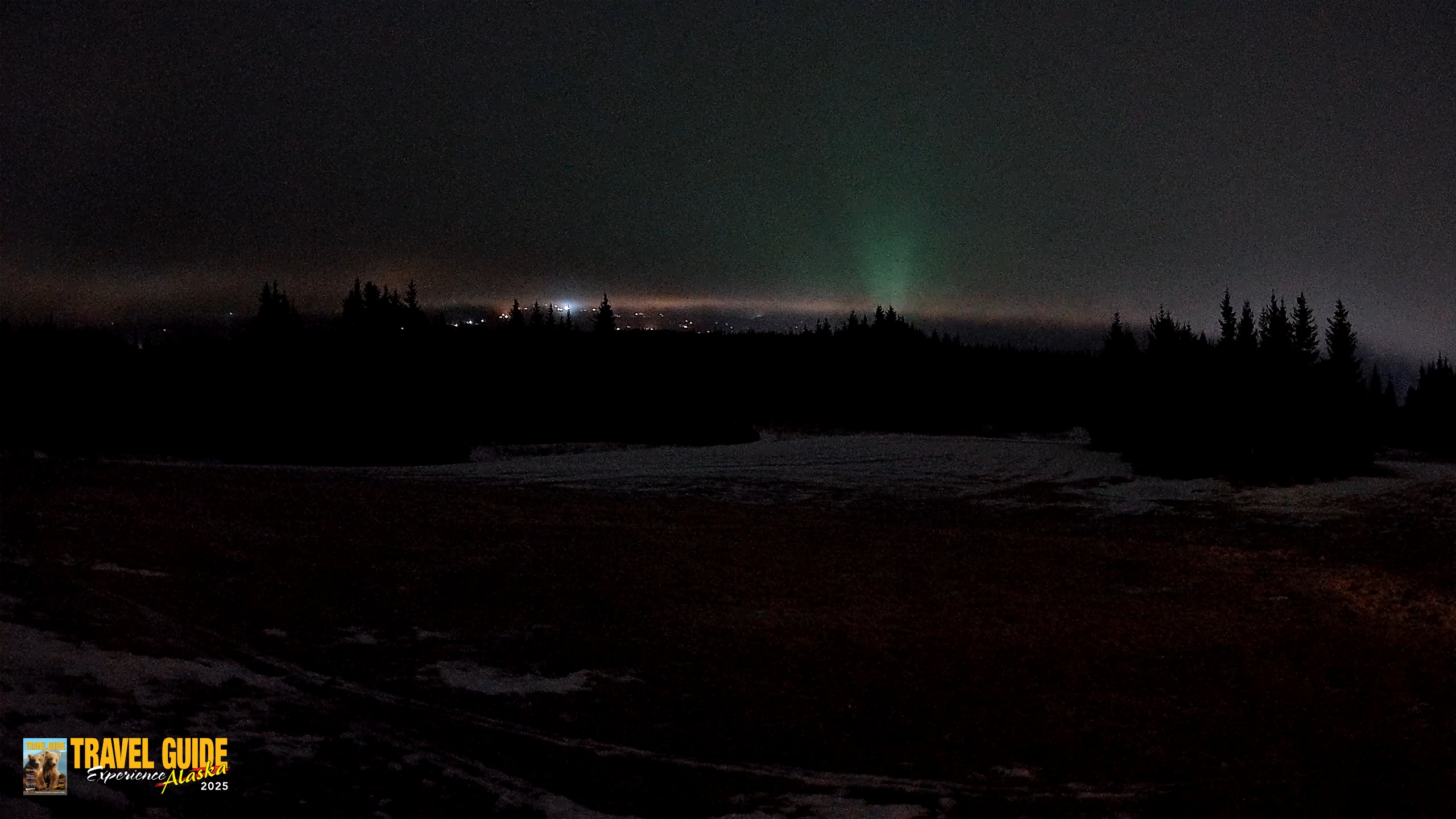 Snapshot of Homer Alaska Northern Lights Live Cam taken Feb 8, 2026, 9:40pm AKST