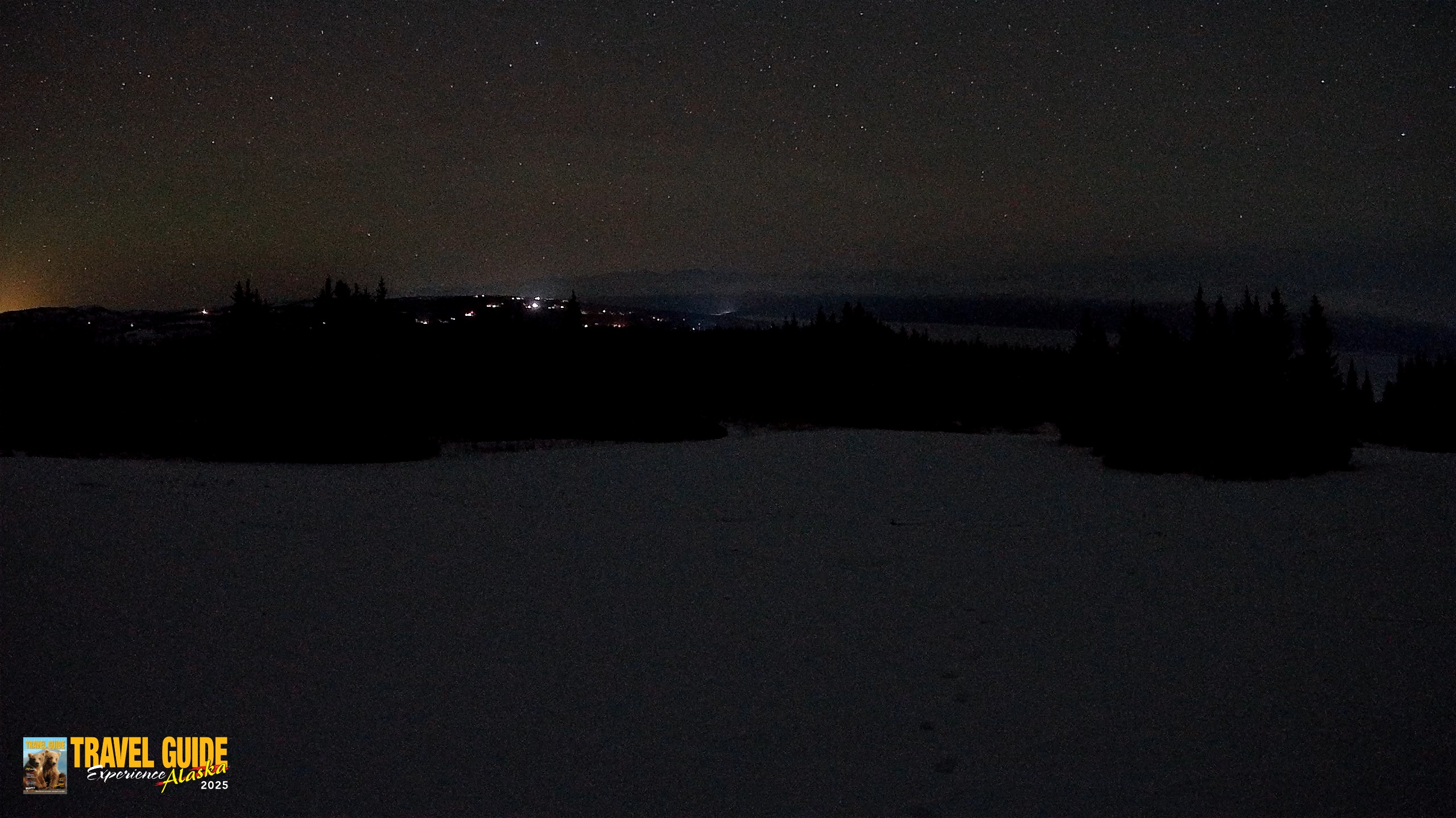 Snapshot of Homer Alaska Northern Lights Live Cam taken Jan 19, 2026, 1:34am AKST