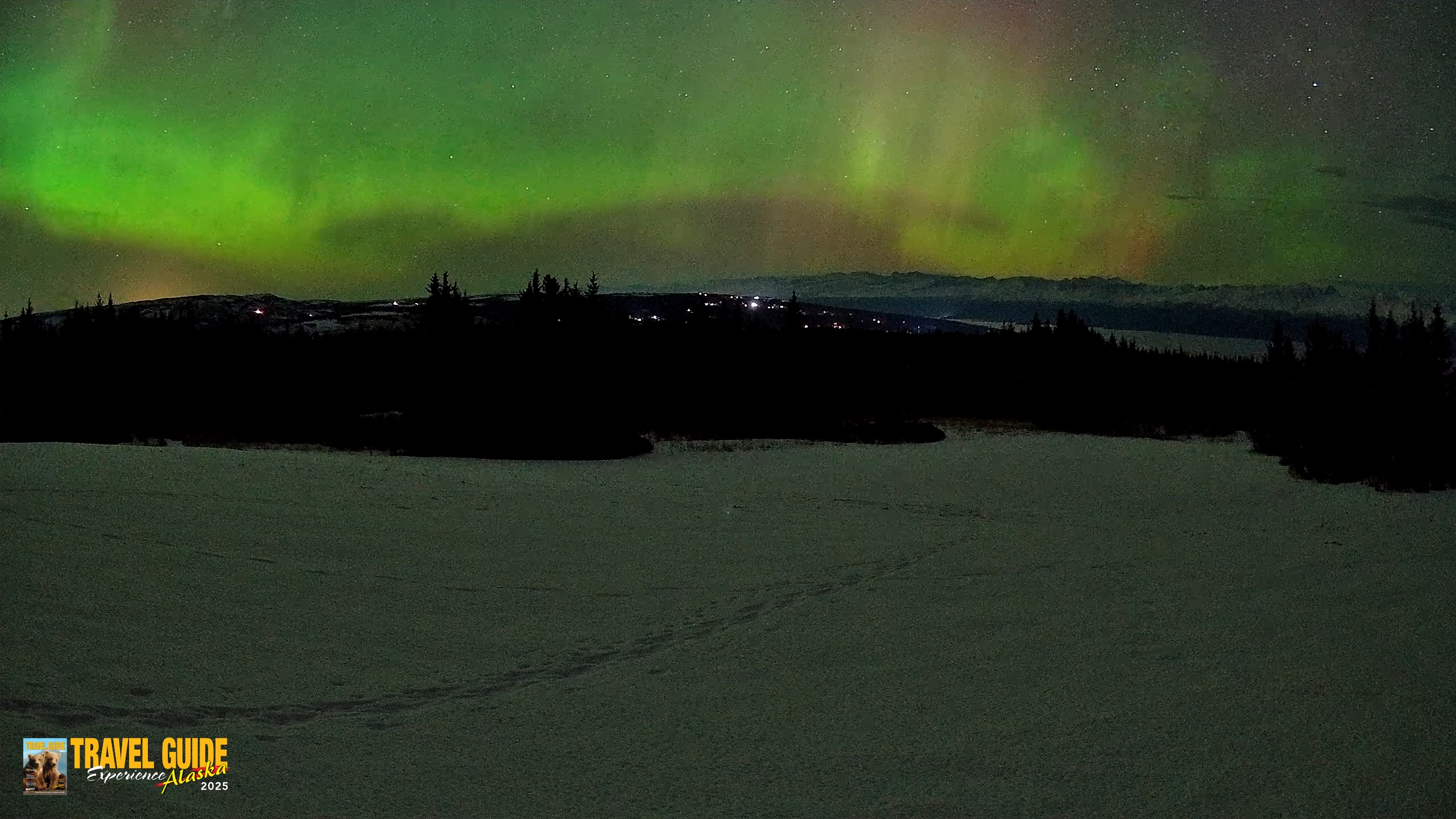 Snapshot of Homer Alaska Northern Lights Live Cam taken Feb 22, 2026, 5:32am AKST