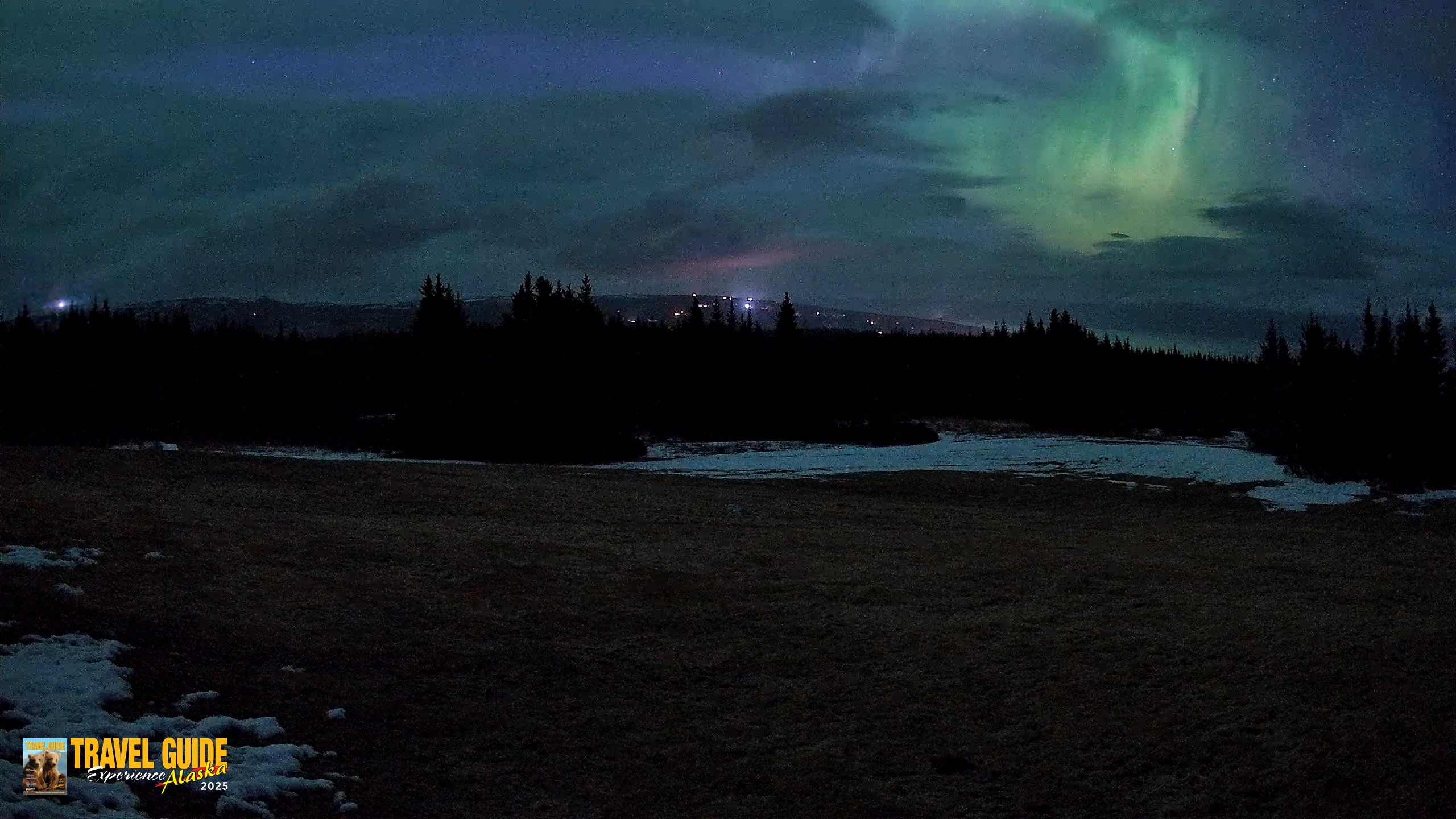 Snapshot of Homer Alaska Northern Lights Live Cam taken Apr 20, 2026, 3:58am AKDT