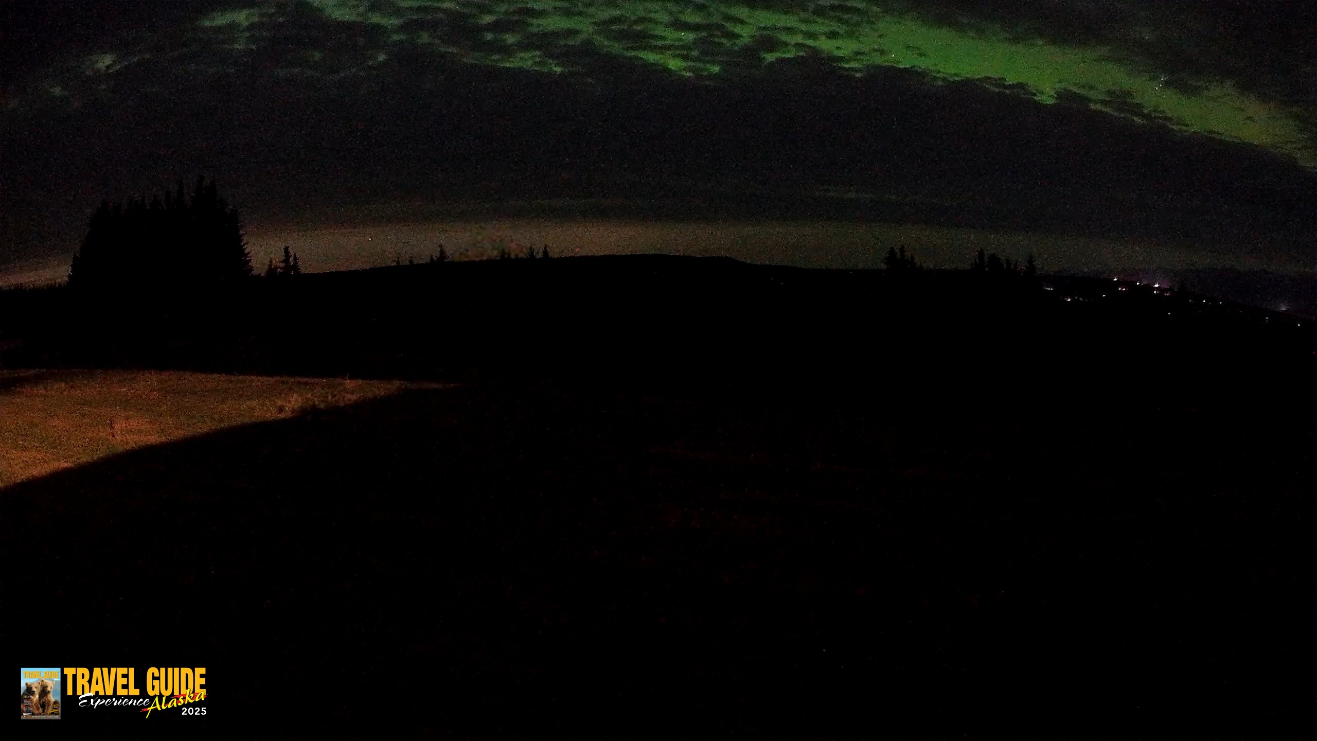 Snapshot of Homer Alaska Northern Lights Live Cam taken Aug 19, 2026, 12:55am AKDT