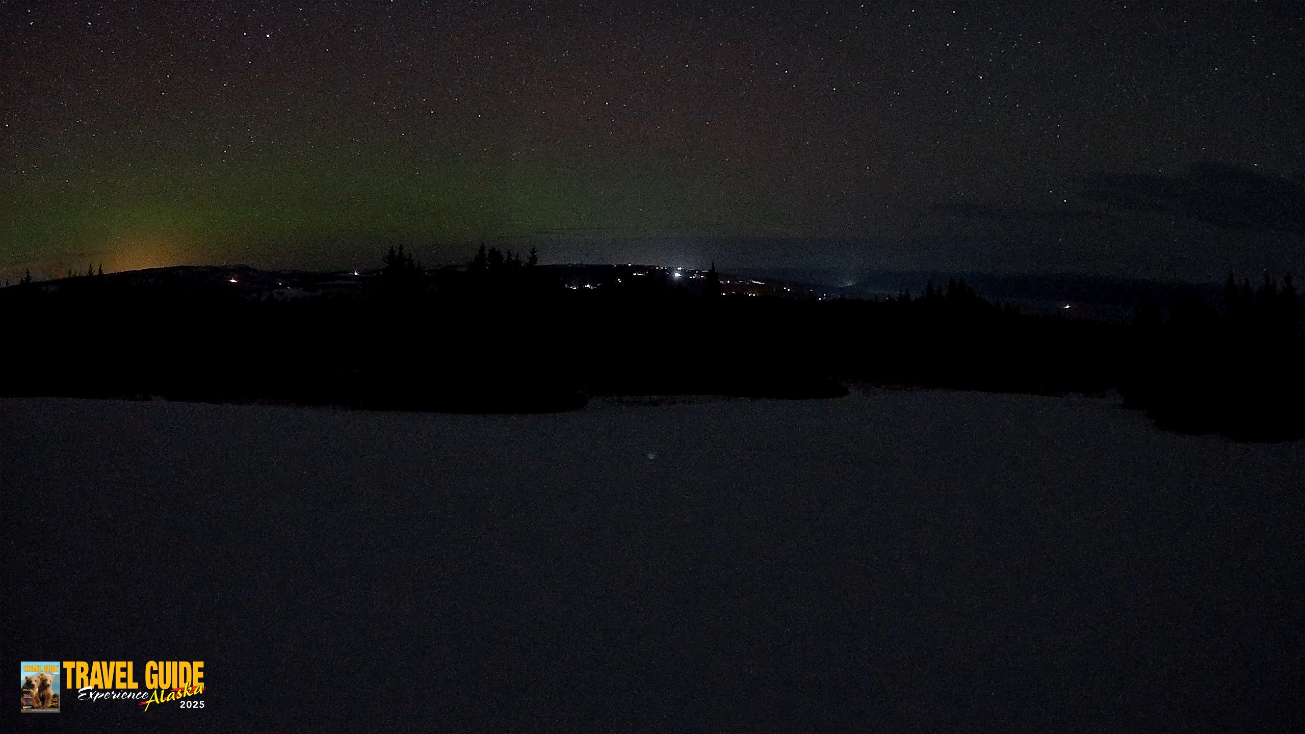 Snapshot of Homer Alaska Northern Lights Live Cam taken Feb 20, 2026, 12:45am AKST