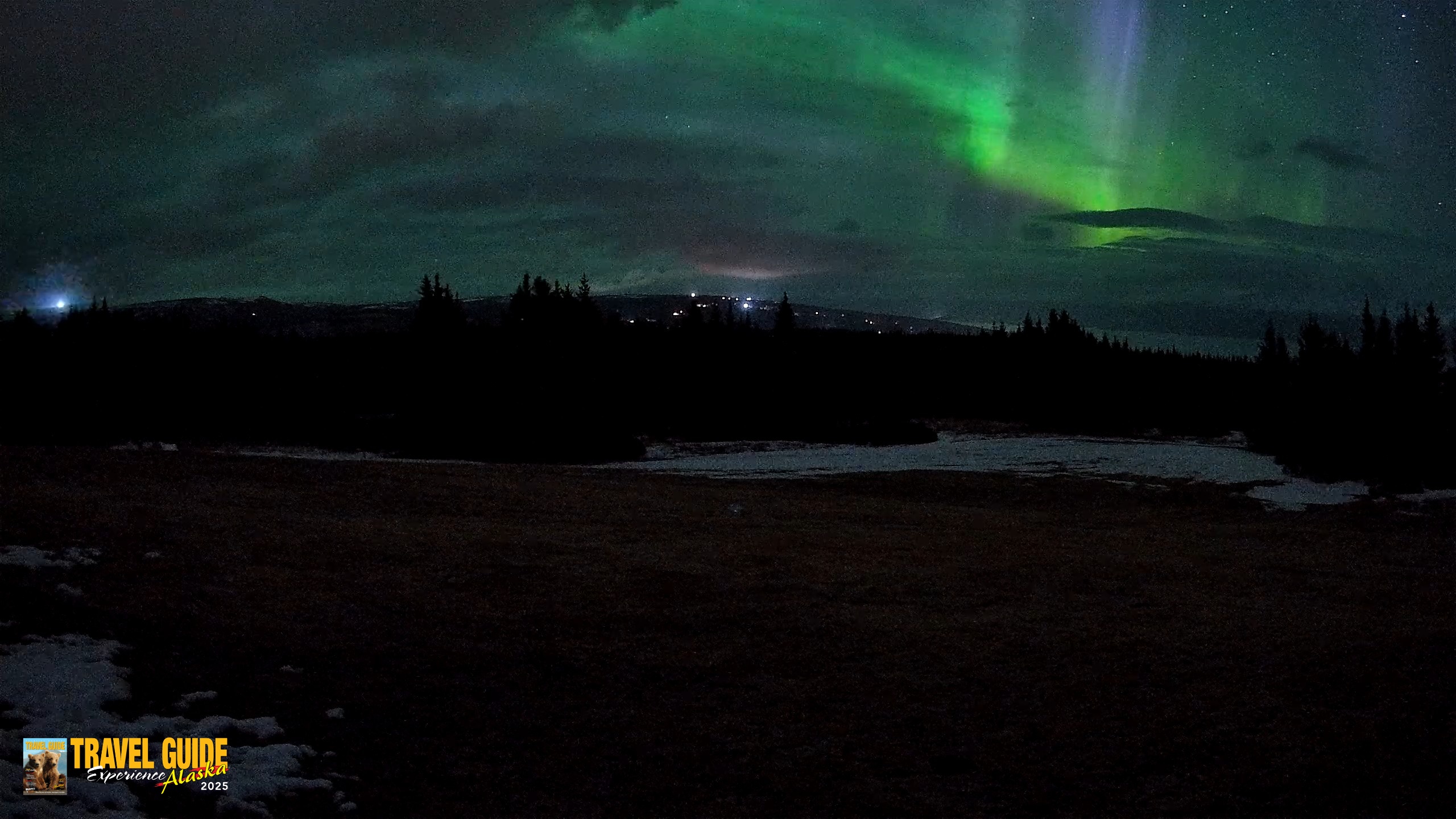 Snapshot of Homer Alaska Northern Lights Live Cam taken Apr 20, 2026, 3:33am AKDT