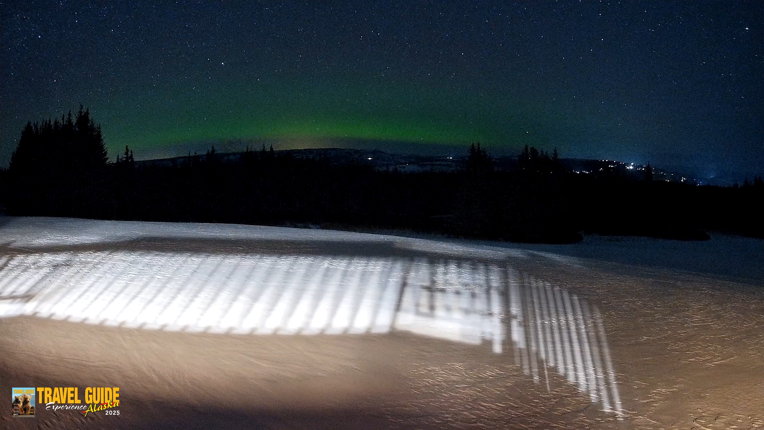 Snapshot of Homer Alaska Northern Lights Live Cam taken Mar 9, 2026, 11:07pm AKDT
