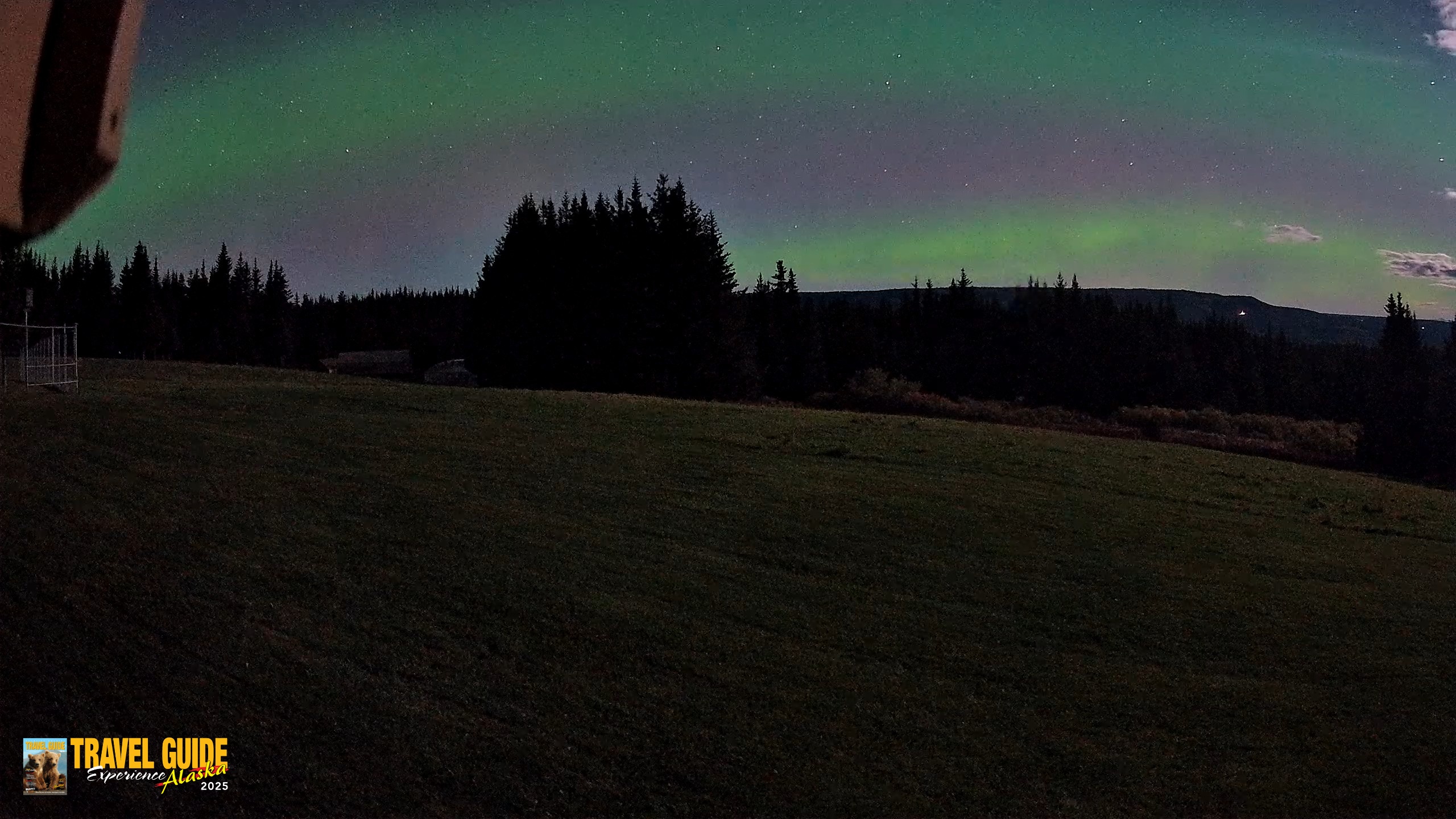 Snapshot of Homer Alaska Northern Lights Live Cam taken Oct 3, 2026, 3:19am AKDT