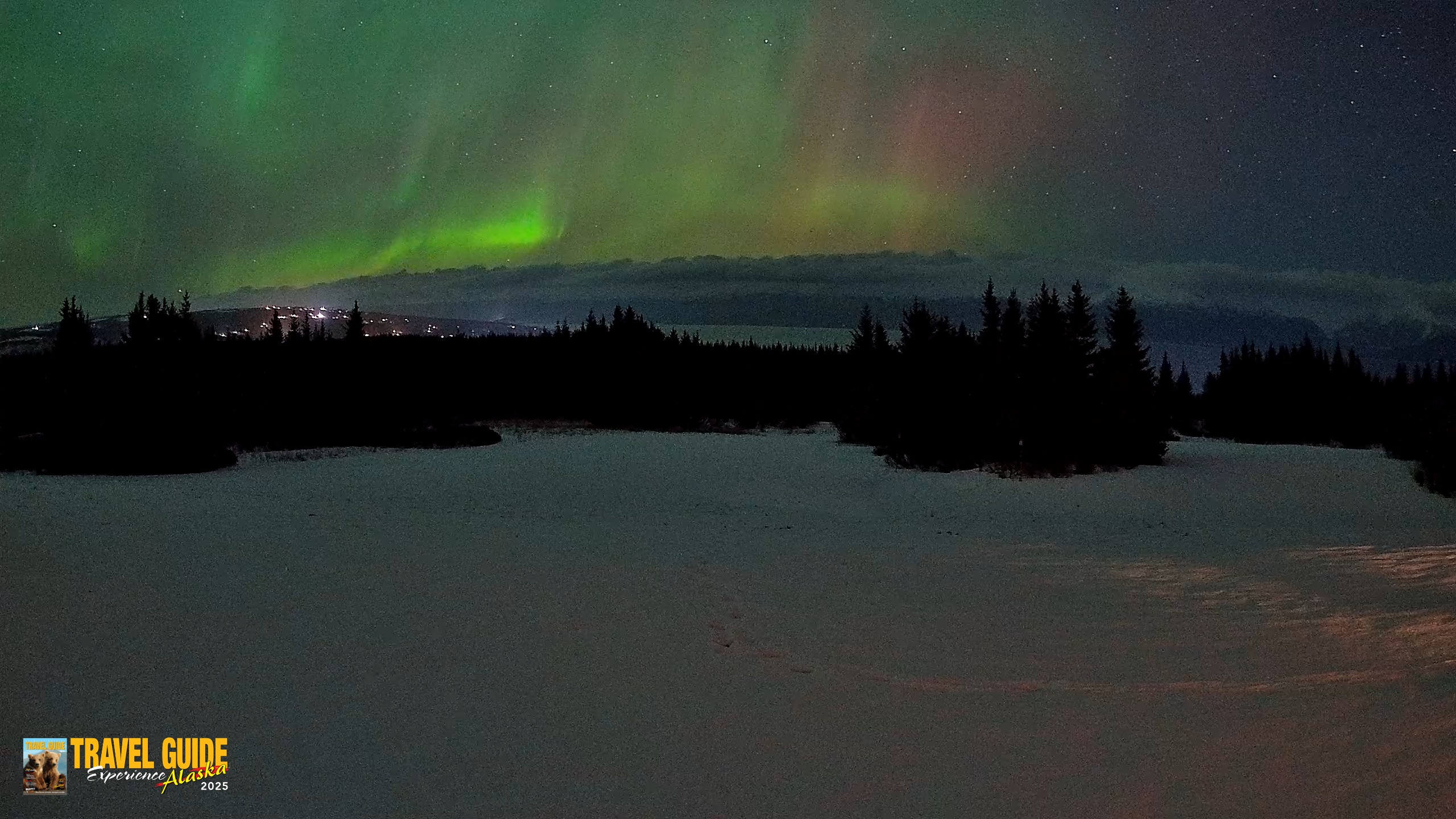 Snapshot of Homer Alaska Northern Lights Live Cam taken Feb 15, 2026, 9:27pm AKST