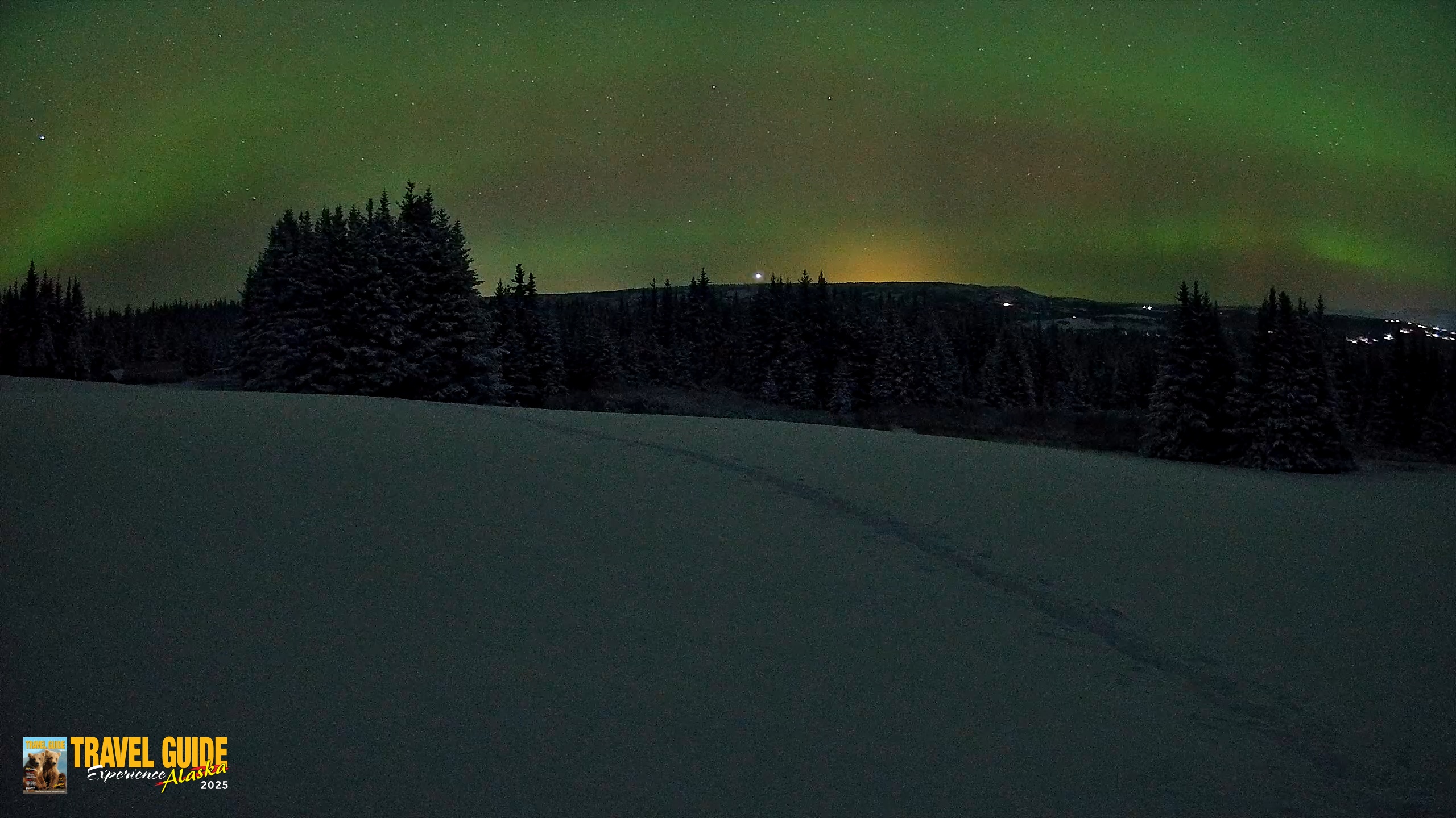 Snapshot of Homer Alaska Northern Lights Live Cam taken Jan 7, 2026, 10:37pm AKST